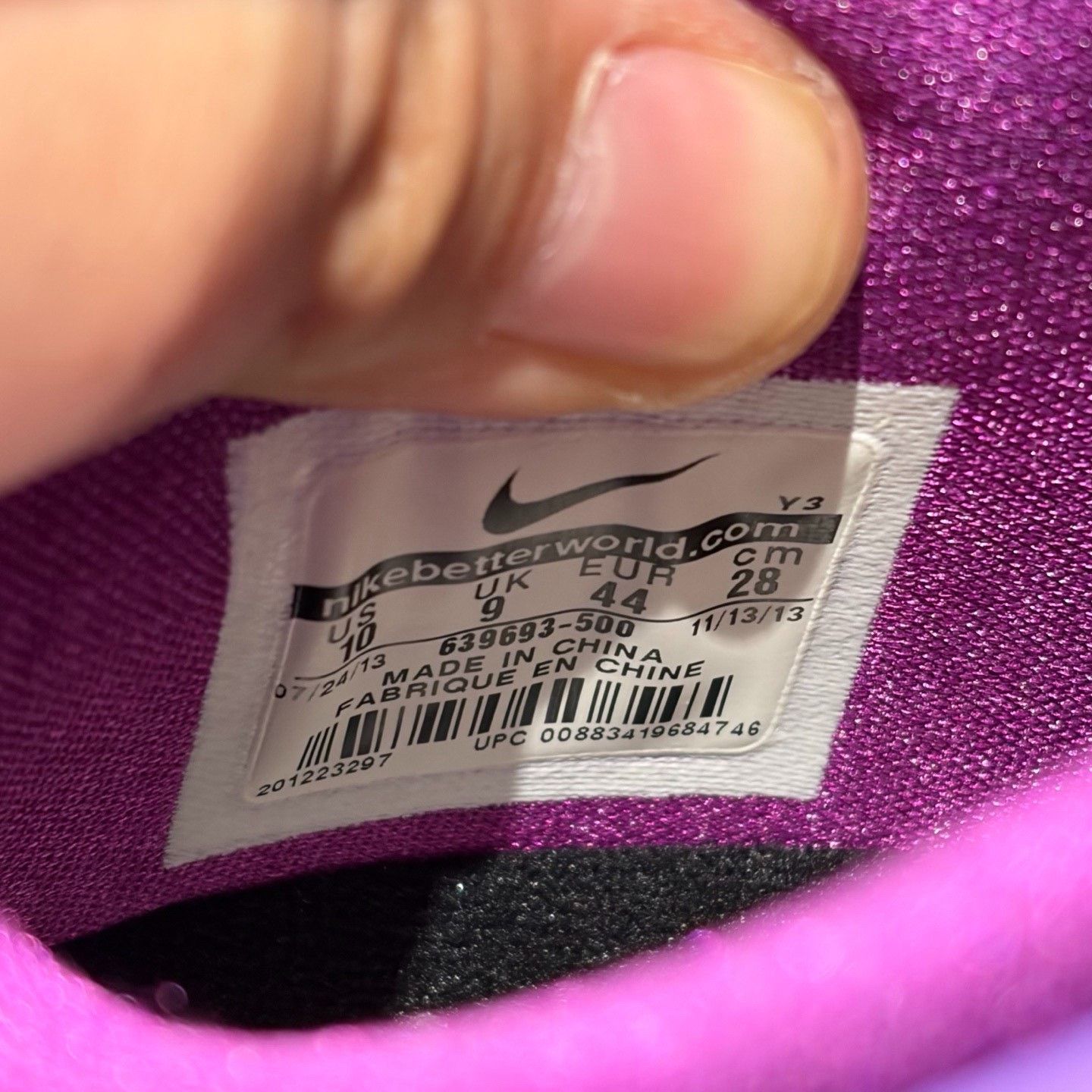 Nike Nike Purple Lowtop Sneakers 10.5 Men Size US 10.5 / EU 43-44 - 5 Thumbnail