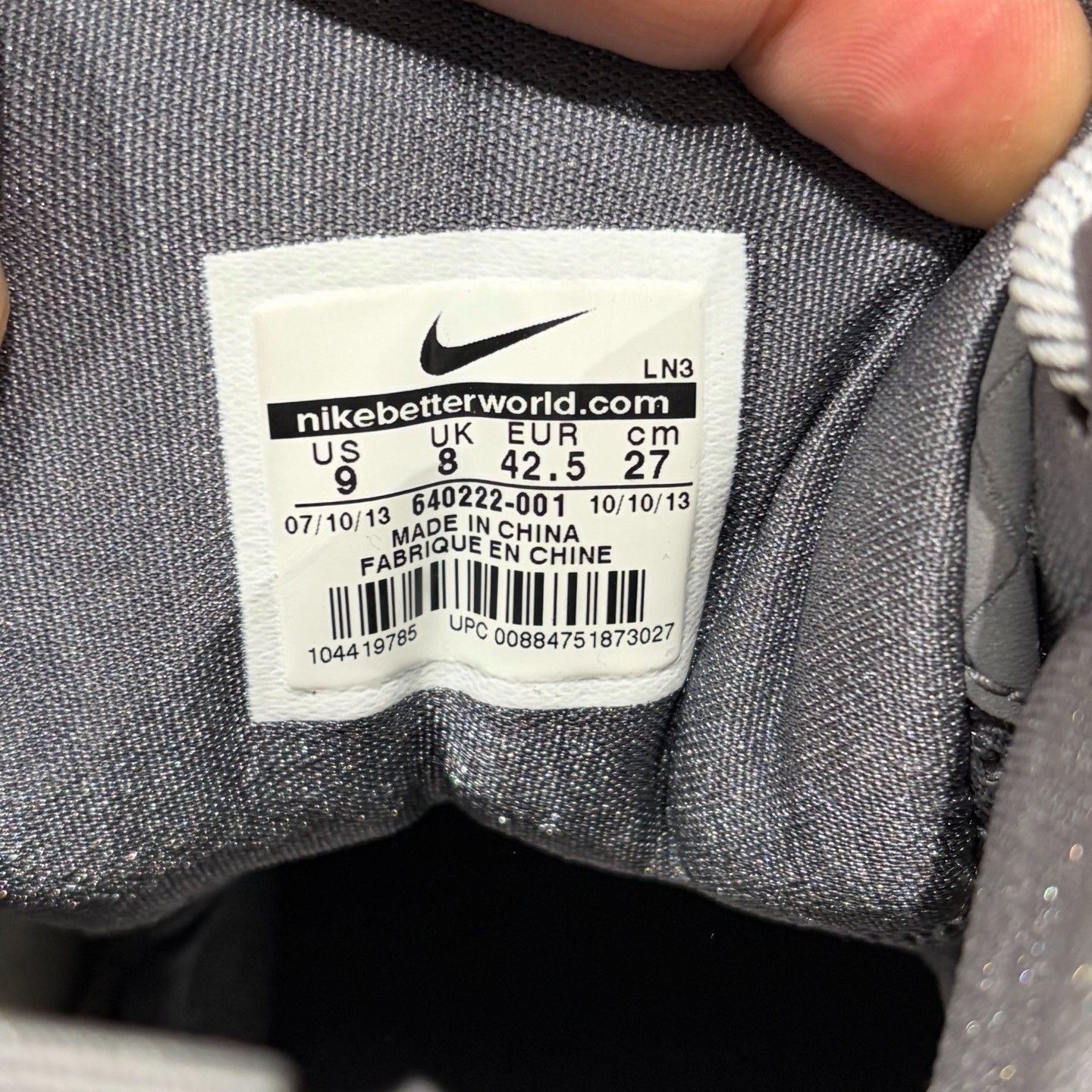 Nike Nike Gray Lowtop Sneakers 9.5 Men Size US 9.5 / EU 42-43 - 5 Thumbnail