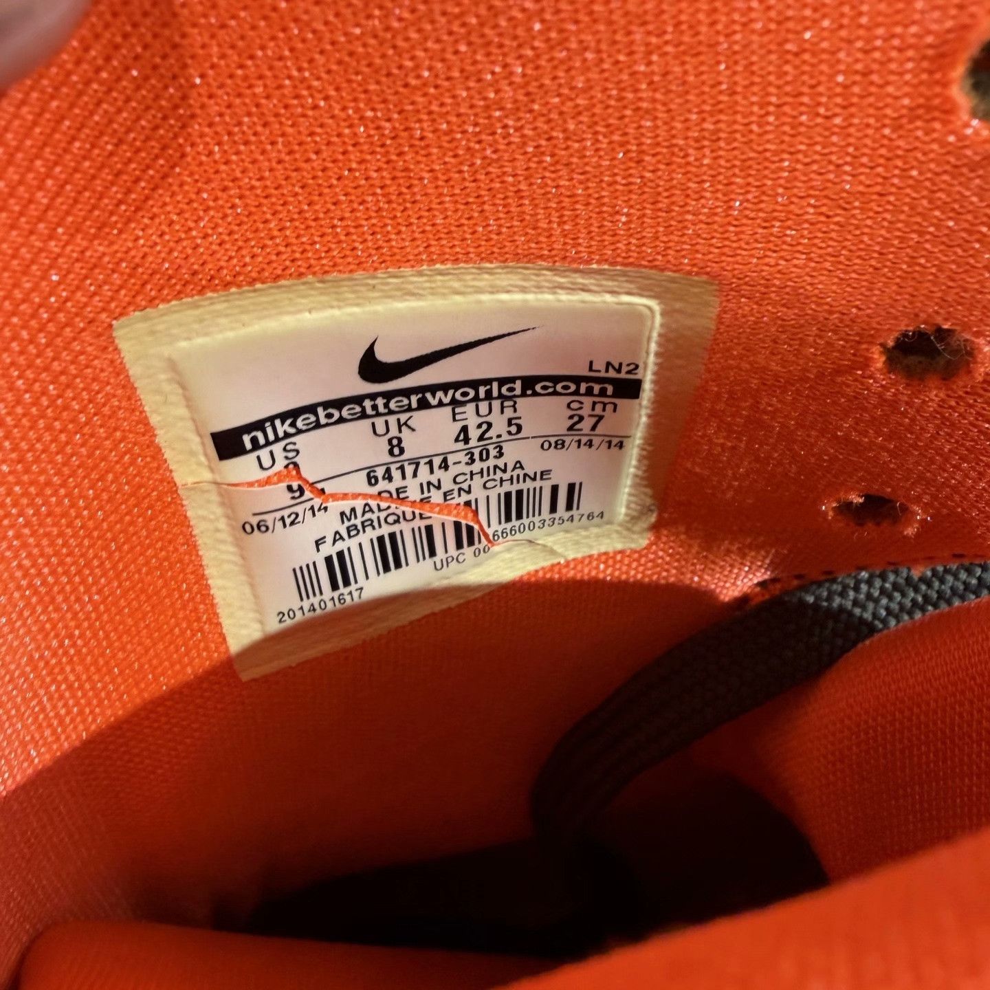 Nike Nike Orange Lowtop Sneakers 9.5 Men Size US 9.5 / EU 42-43 - 4 Thumbnail