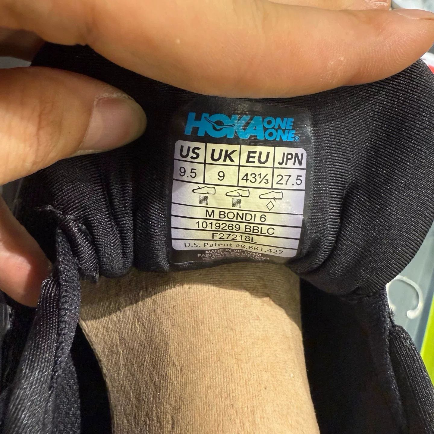 Hoka Hoka Black Lowtop Sneakers 10 Men Size US 10 / EU 43 - 5 Thumbnail