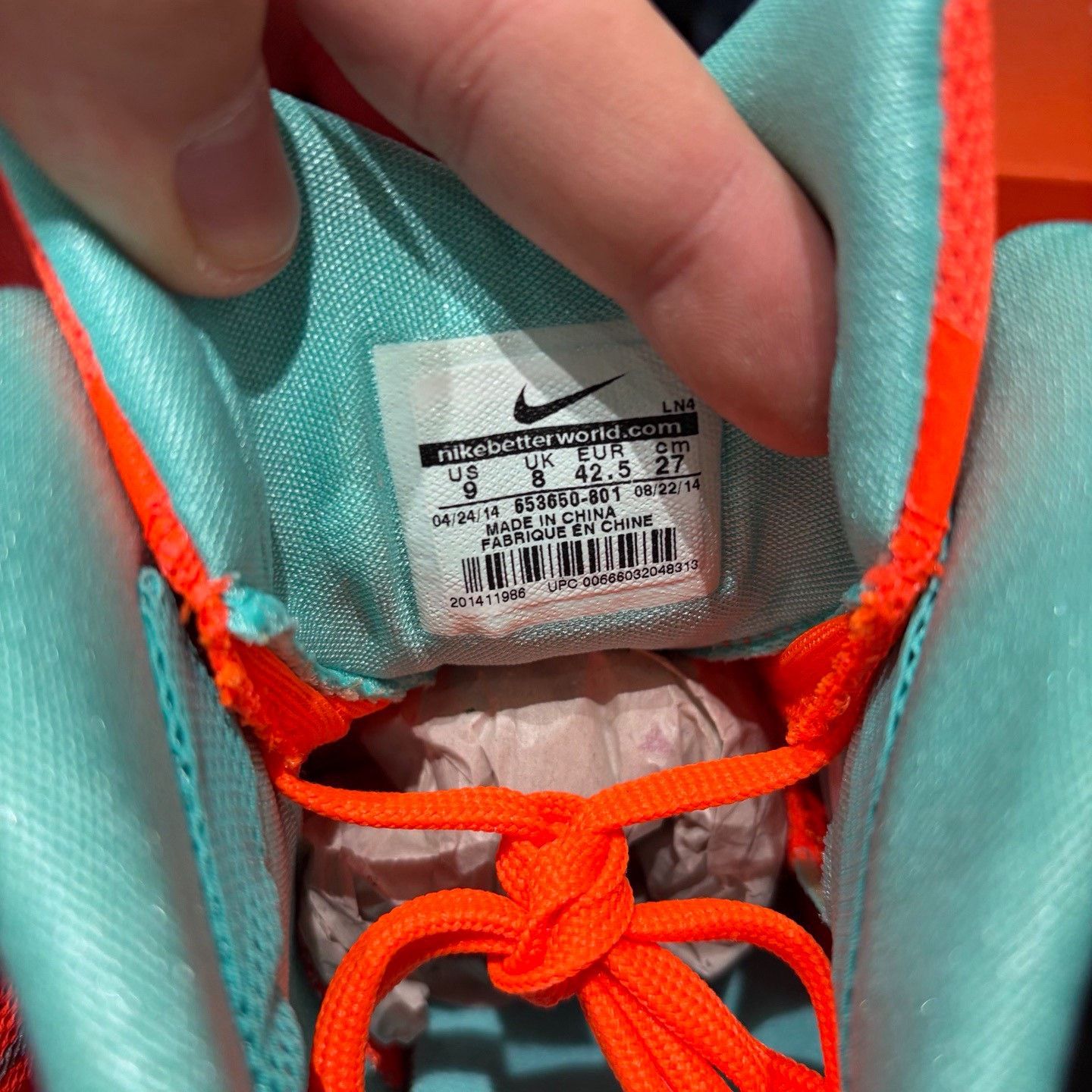 Nike Nike Orange Lowtop Sneakers 9.5 Men Size US 9.5 / EU 42-43 - 5 Thumbnail