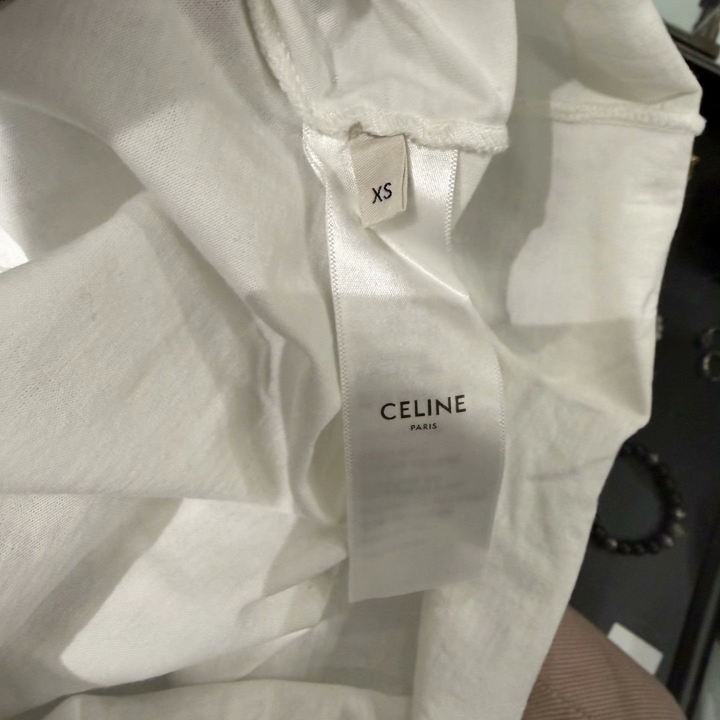 Celine Celine Black T-Shirt XS Women Size XS / US 0-2 / IT 36-38 - 5 Thumbnail