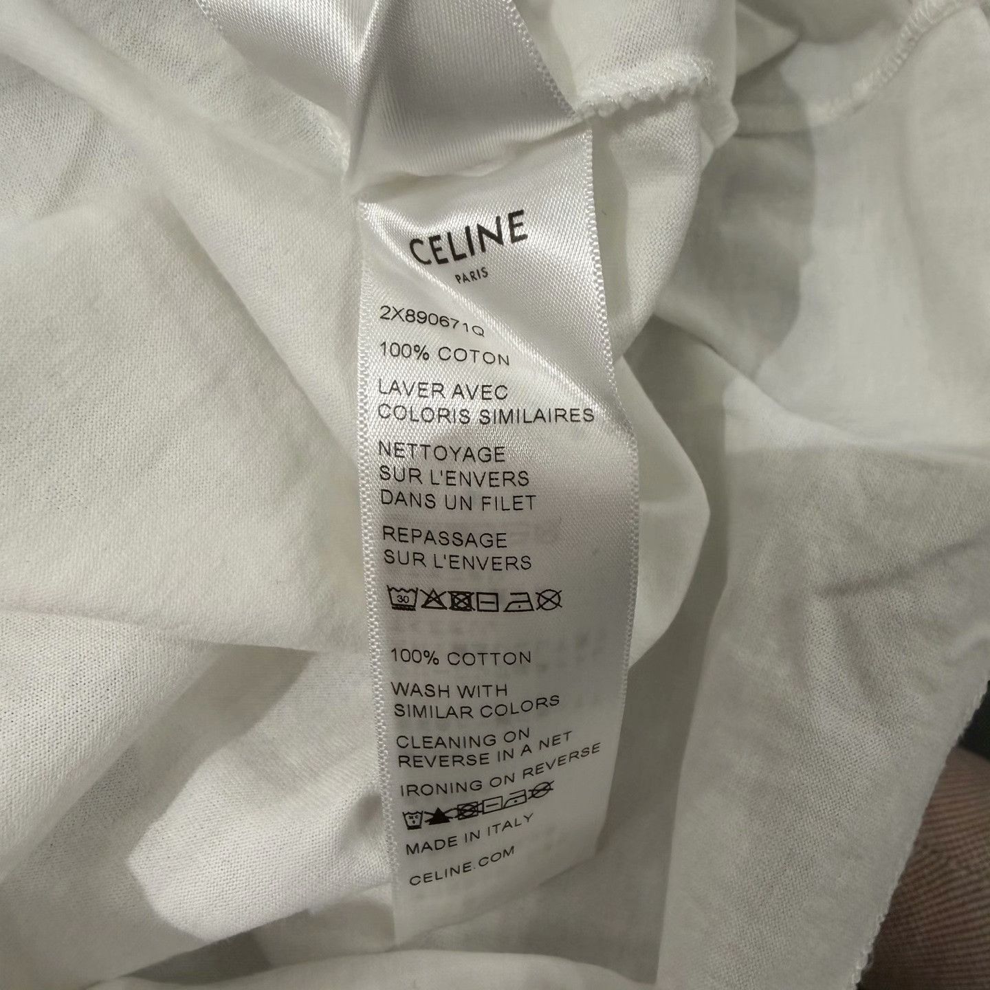 Celine Celine Black T-Shirt XS Women Size XS / US 0-2 / IT 36-38 - 6 Thumbnail