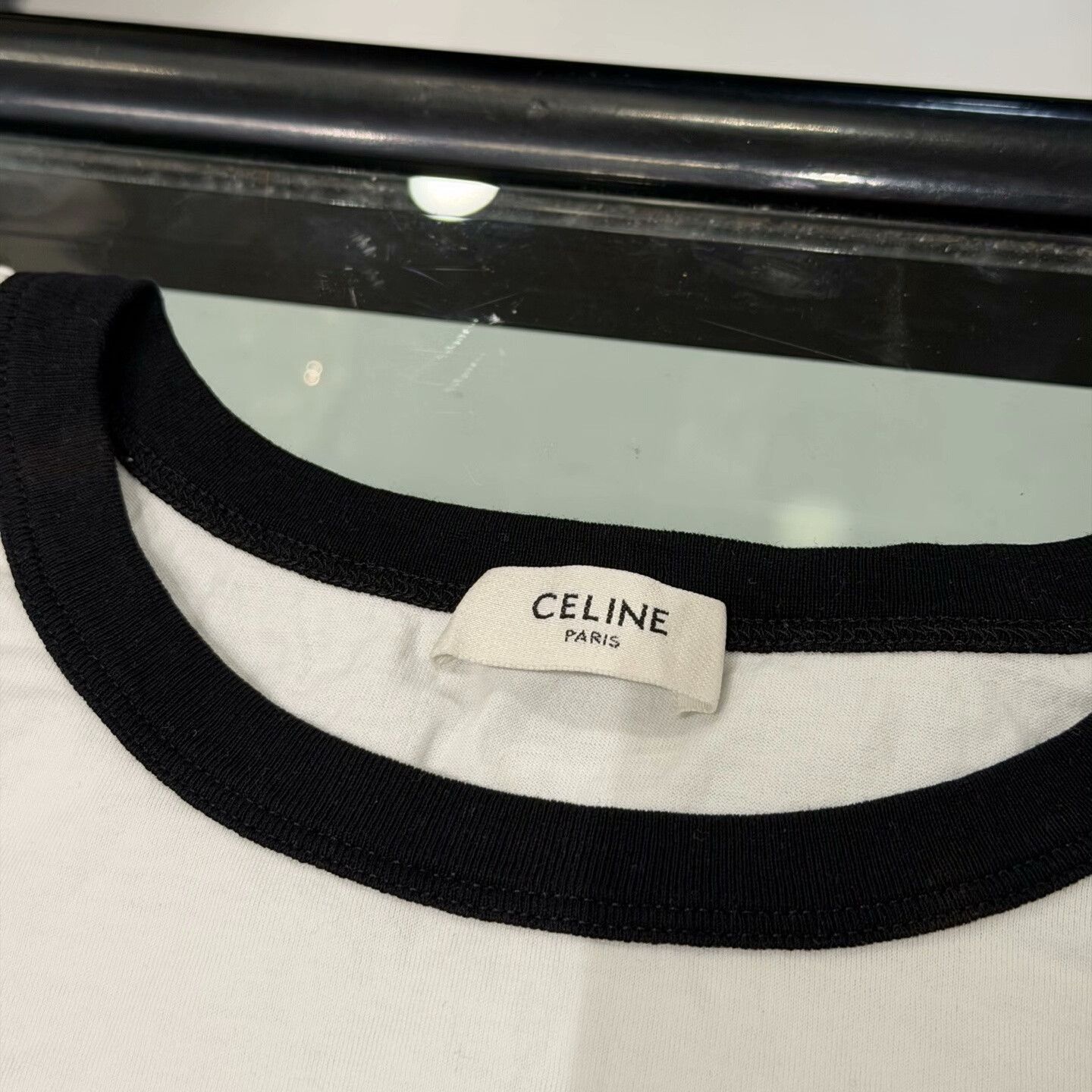 Celine Celine Black T-Shirt XS Women Size XS / US 0-2 / IT 36-38 - 3 Thumbnail