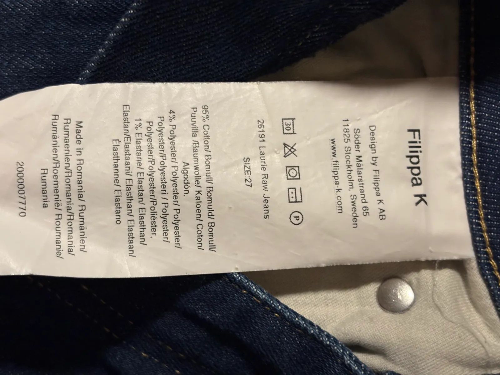 Filippa K Filippa K Laurie raw jeans Jeans Size 27" / US 4 / IT 40 - 3 Thumbnail