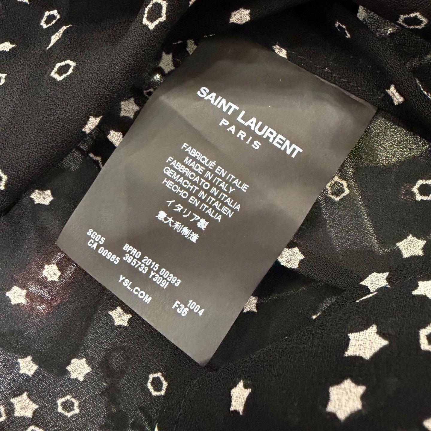 Saint Laurent Paris Saint Laurent Paris Black Shirt m Men Size US M / EU 48-50 / 2 - 7 Thumbnail