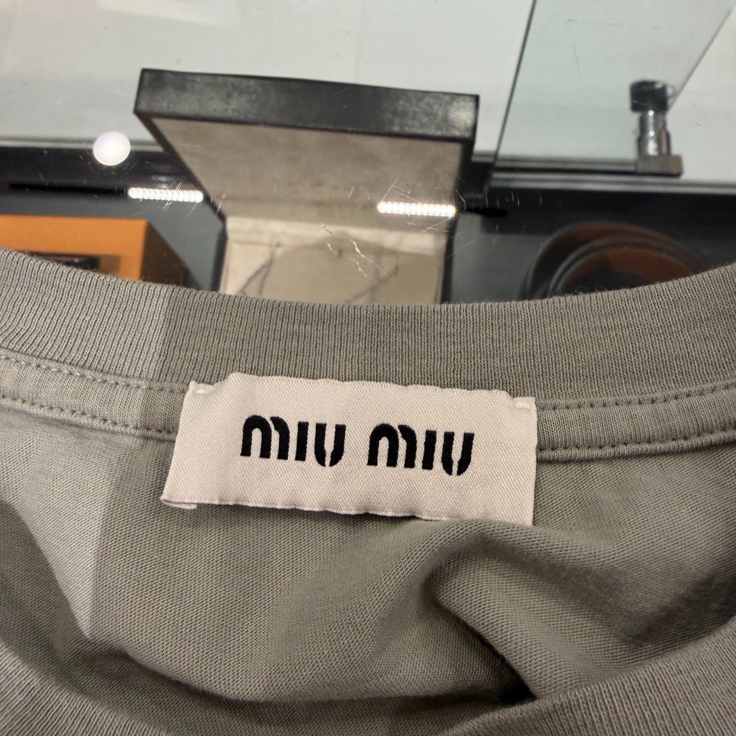 Miu Miu Miu Miu Gray Tank Top XS Women Size XS / US 0-2 / IT 36-38 - 3 Thumbnail