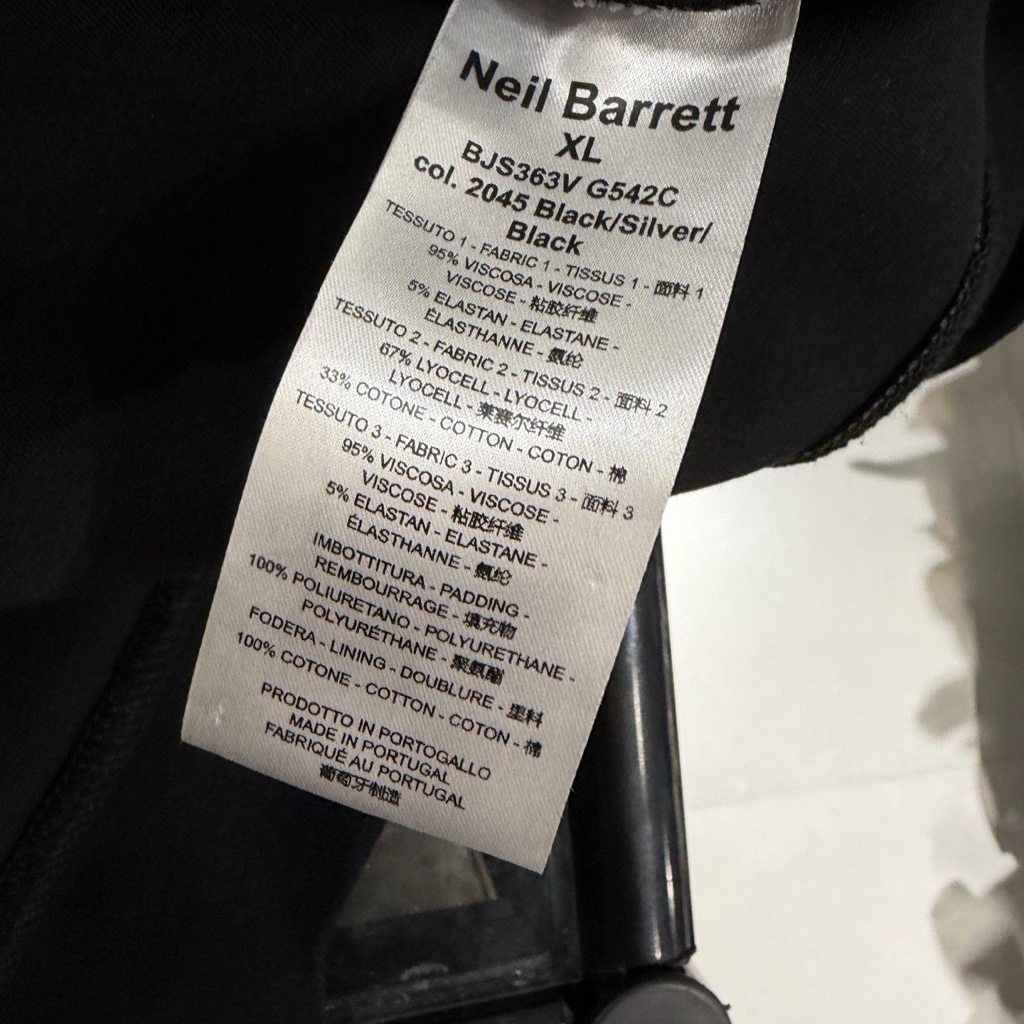 Neil Barrett Neil Barrett Black Hoodie xl Men Size US XL / EU 56 / 4 - 4 Thumbnail