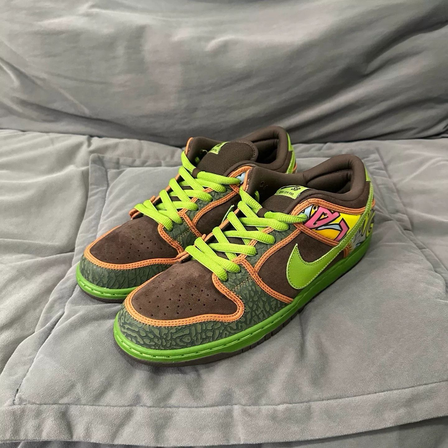 Nike Nike Green Lowtop Sneakers 12 Men Size US 12 / EU 45 - 6 Thumbnail