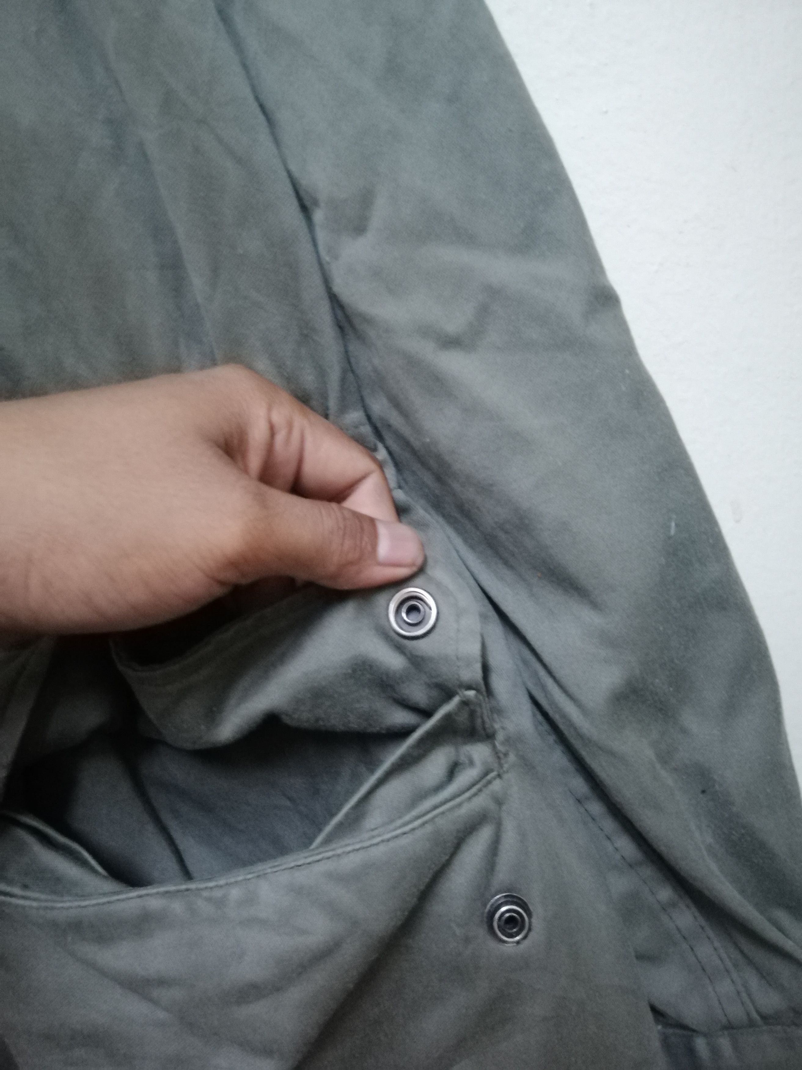 Other 80s J. Veyrier Paris France Military Green Army French Army Size US L / EU 52-54 / 3 - 12 Thumbnail