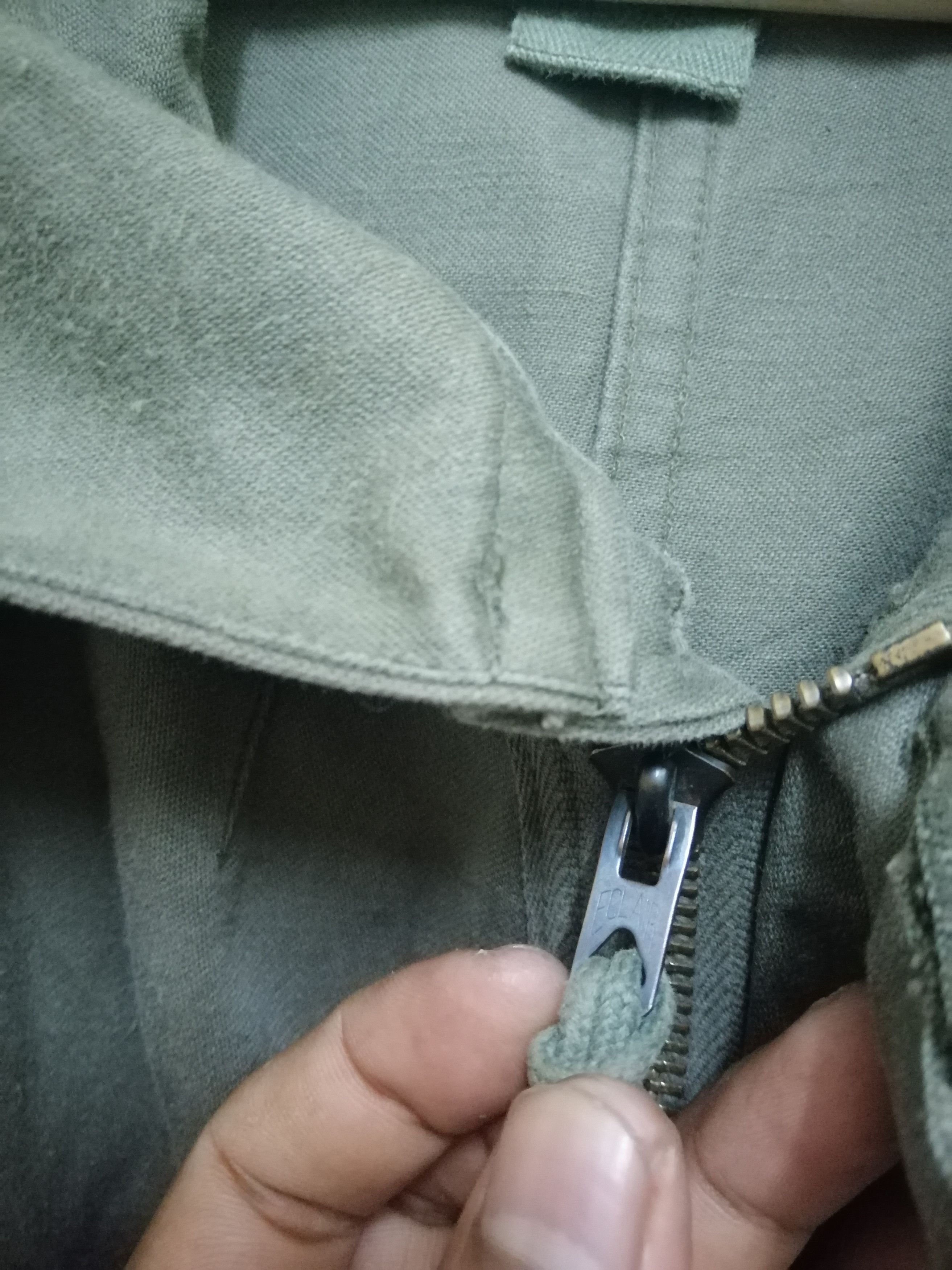 Other 80s J. Veyrier Paris France Military Green Army French Army Size US L / EU 52-54 / 3 - 7 Thumbnail