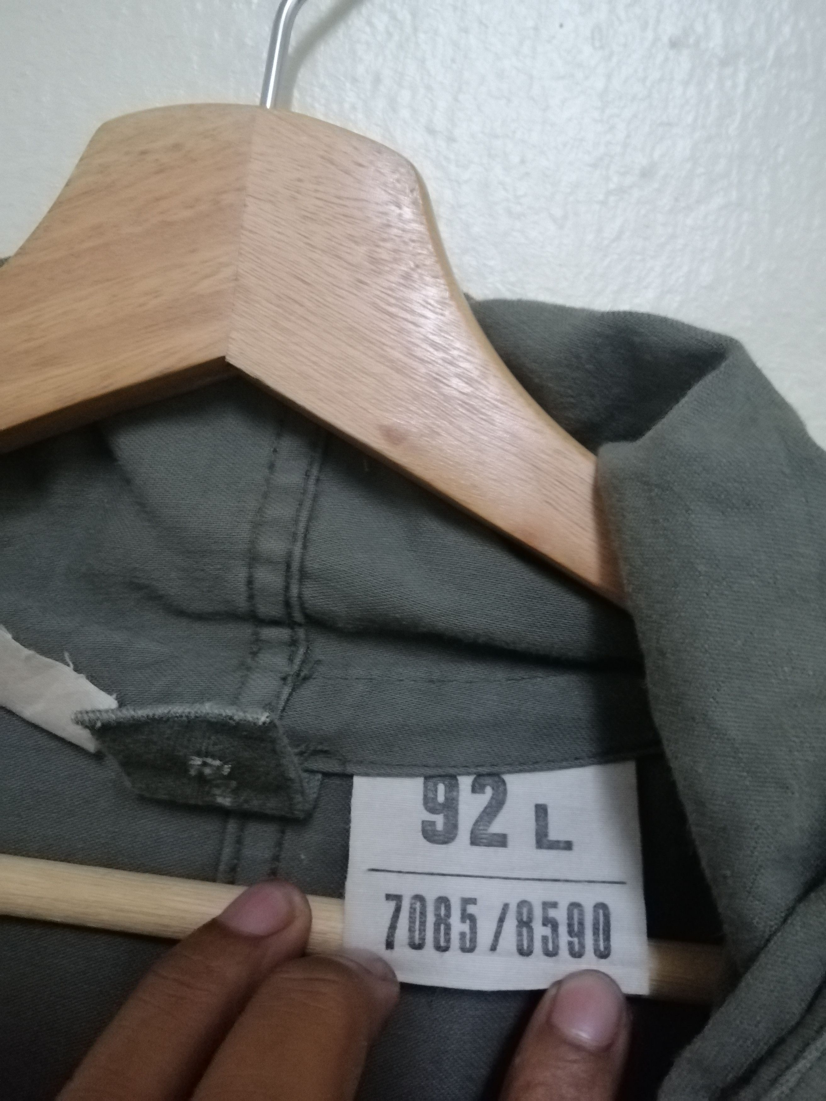Other 80s J. Veyrier Paris France Military Green Army French Army Size US L / EU 52-54 / 3 - 9 Thumbnail