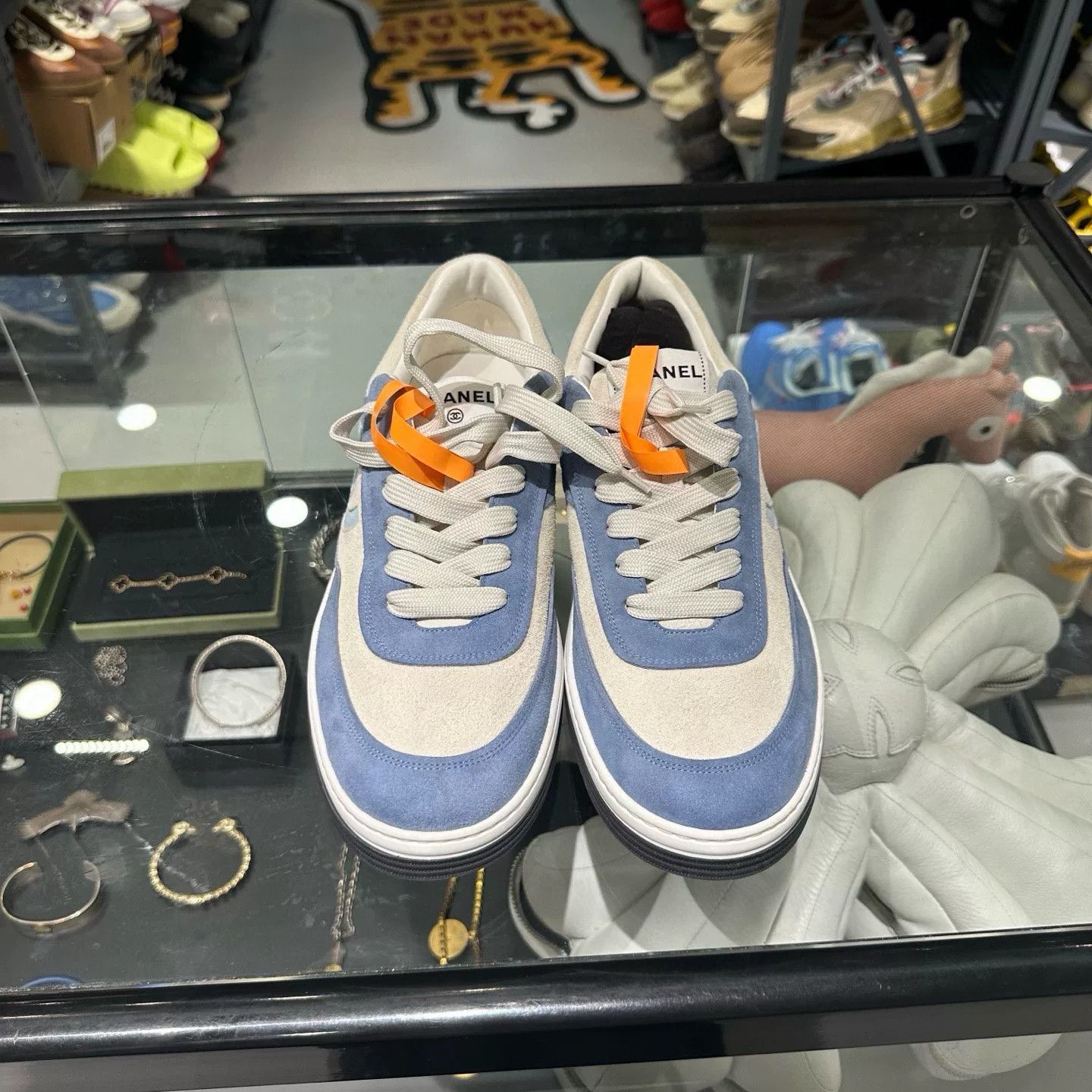 Chanel Chanel Blue Lowtop Sneakers 11.5 Men Size US 11.5 / EU 44-45 - 2 Thumbnail