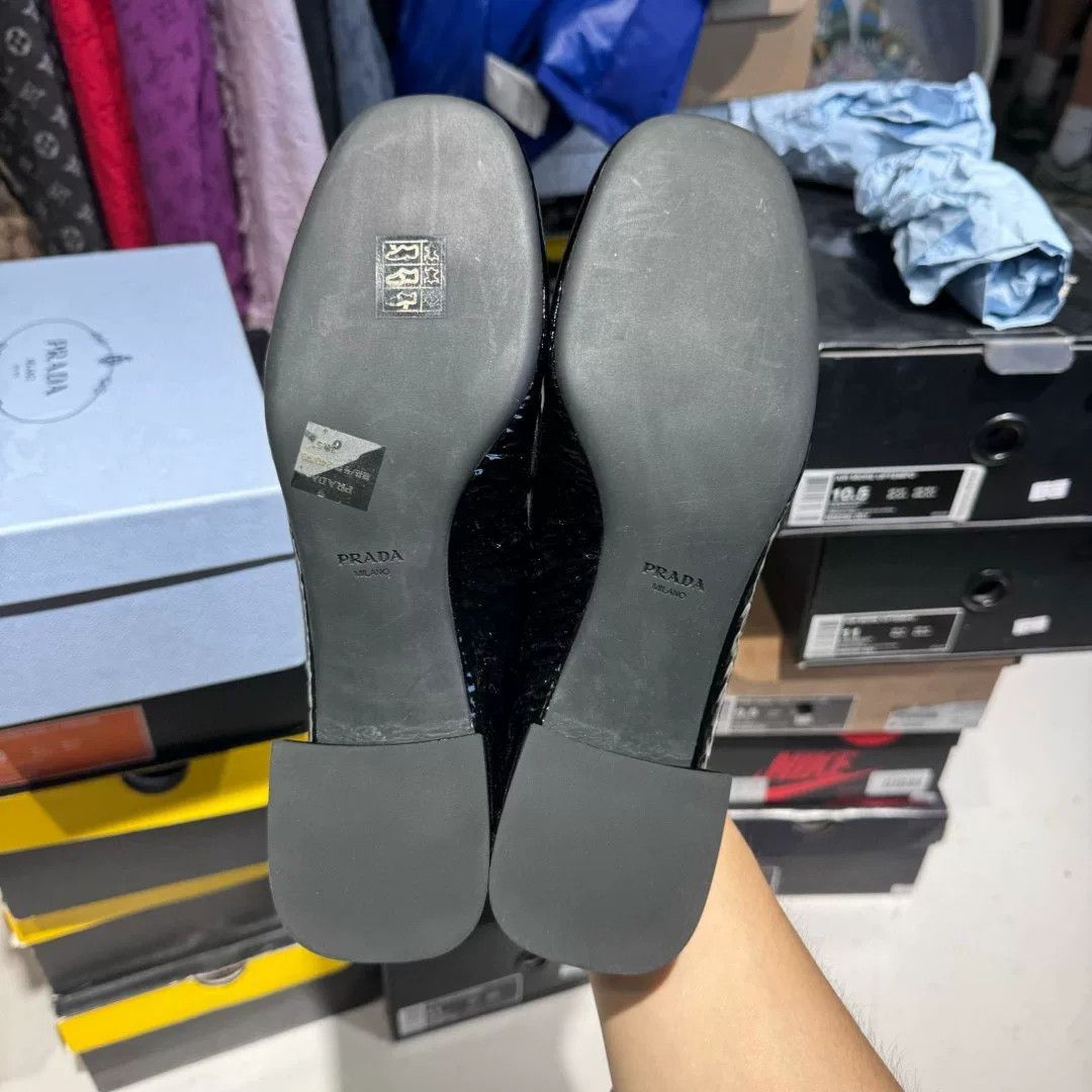 Prada Prada Black Lowtop Sneakers us_7-5 Women Size US 7.5 / IT 37.5 - 7 Thumbnail