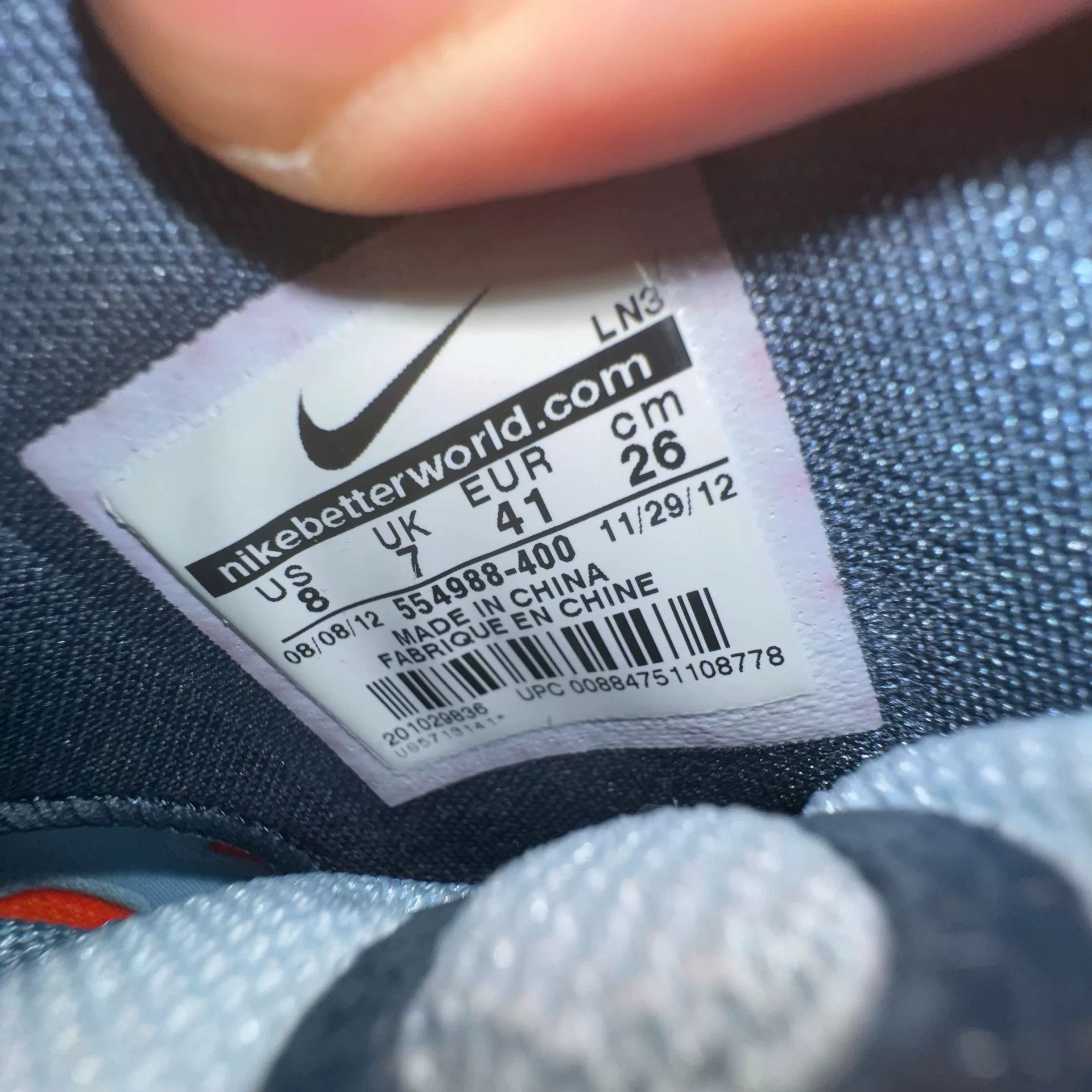 Nike Nike Blue Lowtop Sneakers 8.5 Men Size US 8.5 / EU 41-42 - 5 Thumbnail