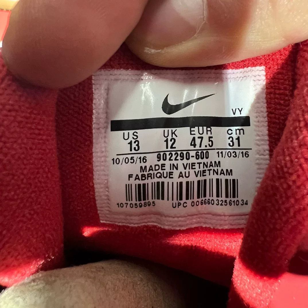 Nike Nike Red Lowtop Sneakers 14 Men Size US 14 / EU 47 - 6 Thumbnail