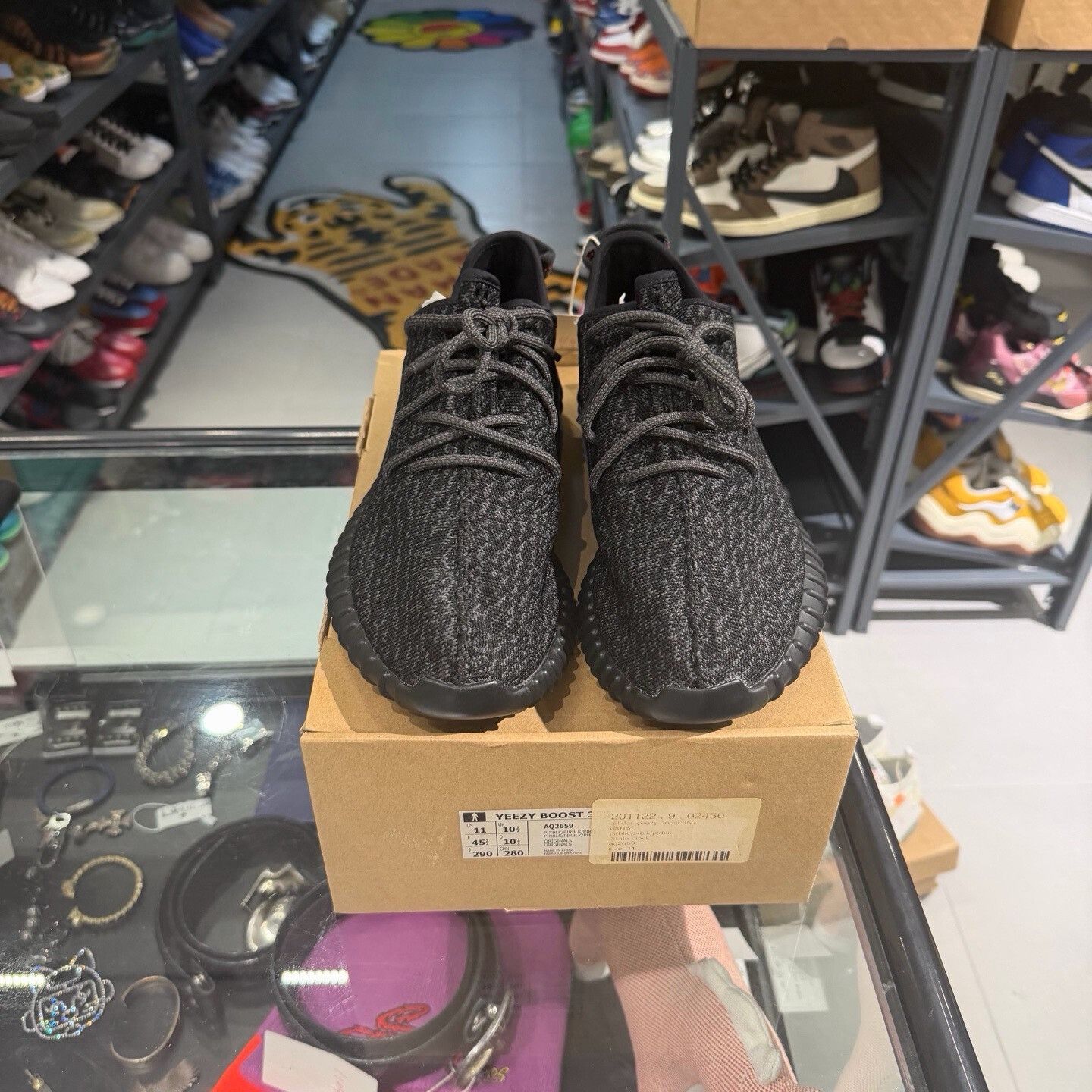 Adidas Adidas Black Lowtop Sneakers 11.5 Men Size US 11.5 / EU 44-45 - 2 Thumbnail