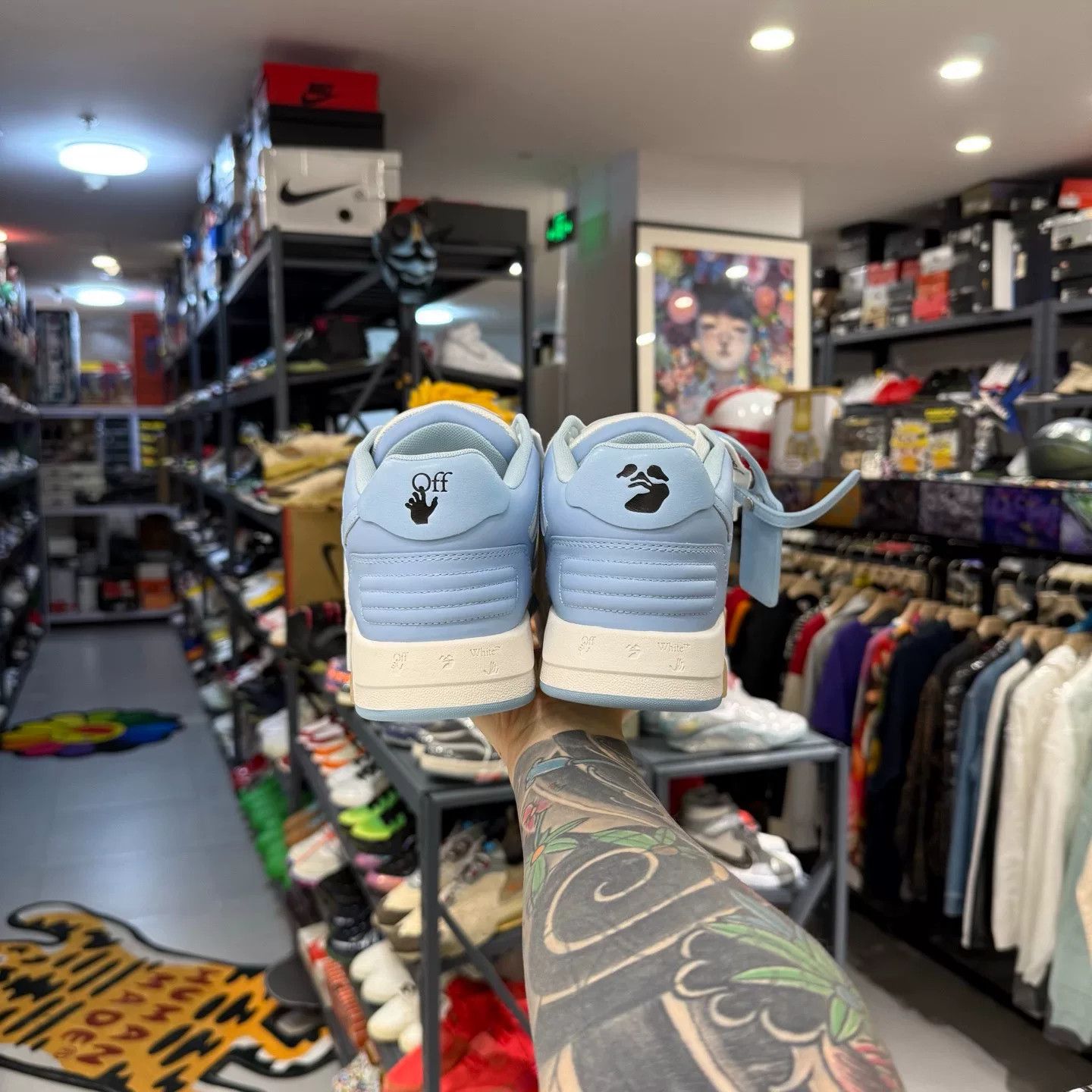 Off-White Off-White Blue Lowtop Sneakers 8.5 Men Size US 8.5 / EU 41-42 - 3 Thumbnail