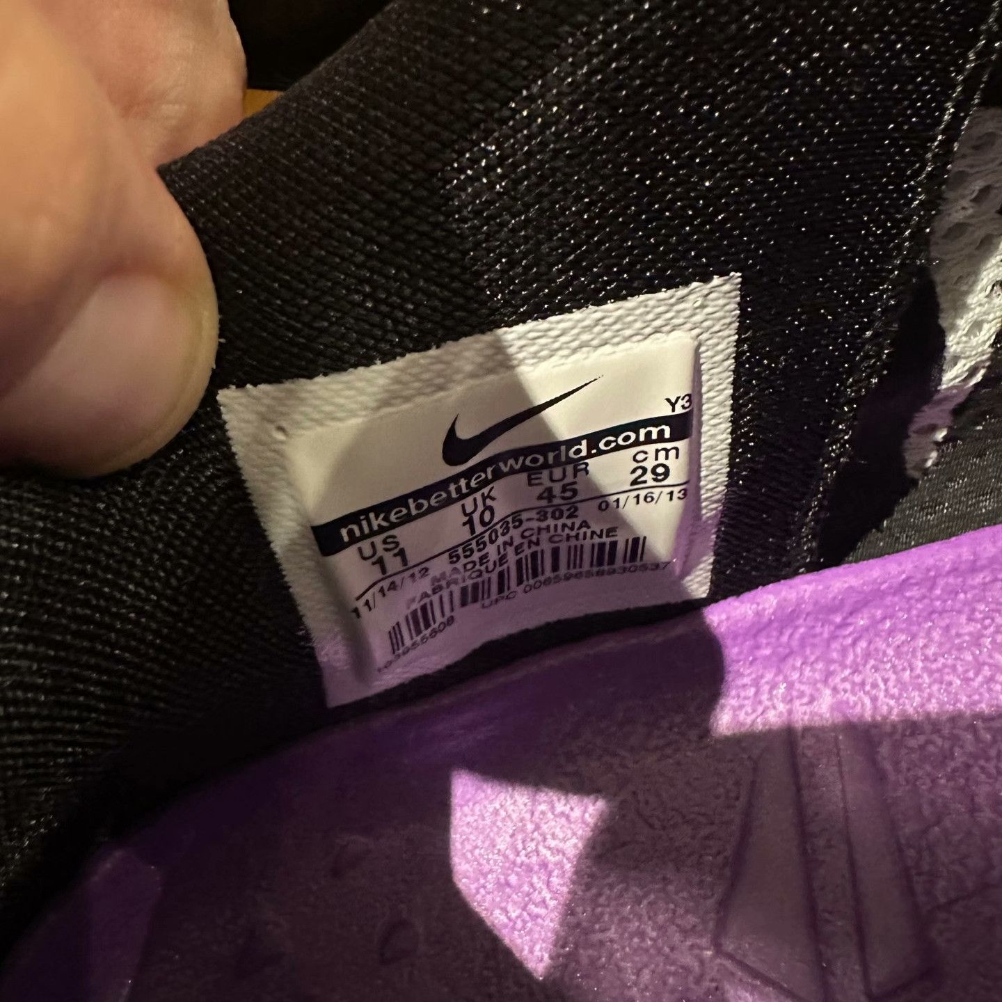Nike Nike Purple Lowtop Sneakers 11.5 Men Size US 11.5 / EU 44-45 - 5 Thumbnail