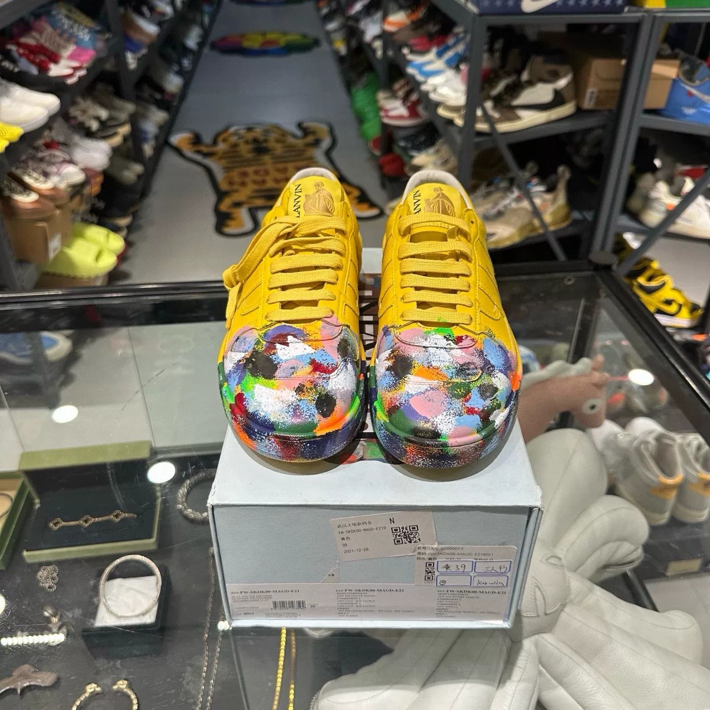 Lanvin Lanvin Yellow Lowtop Sneakers 6.5 Men Size US 6.5 / EU 39-40 - 2 Thumbnail