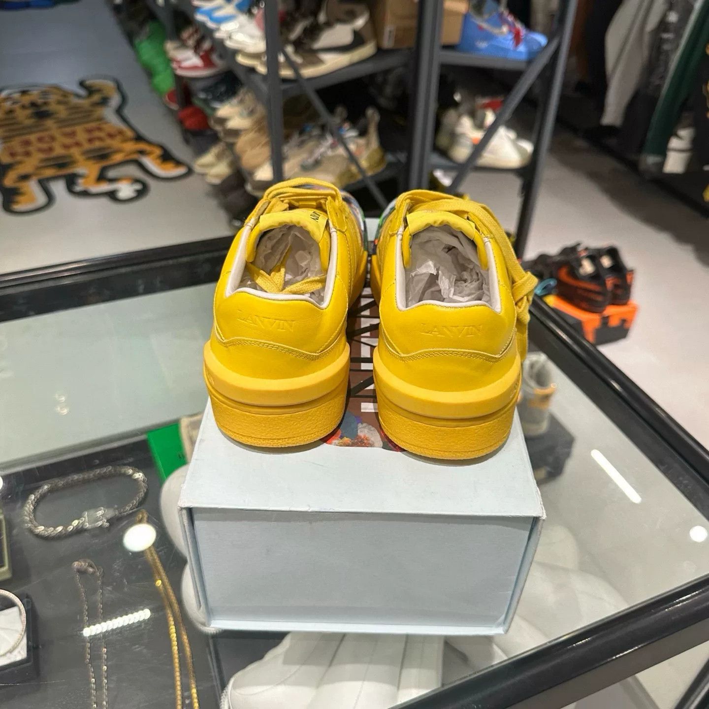Lanvin Lanvin Yellow Lowtop Sneakers 6.5 Men Size US 6.5 / EU 39-40 - 3 Thumbnail