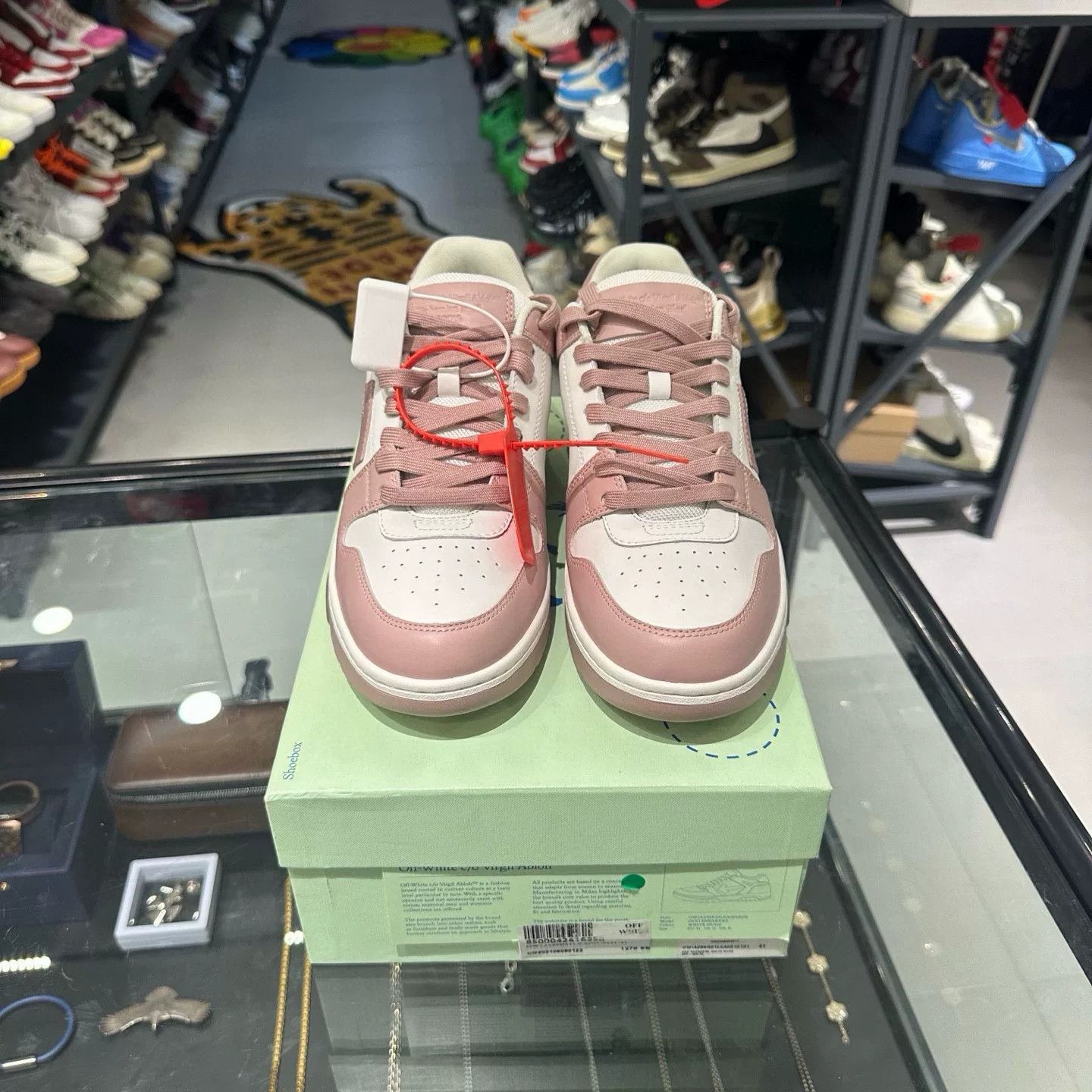 Off-White Off-White Pink Lowtop Sneakers 8.5 Men Size US 8.5 / EU 41-42 - 2 Thumbnail