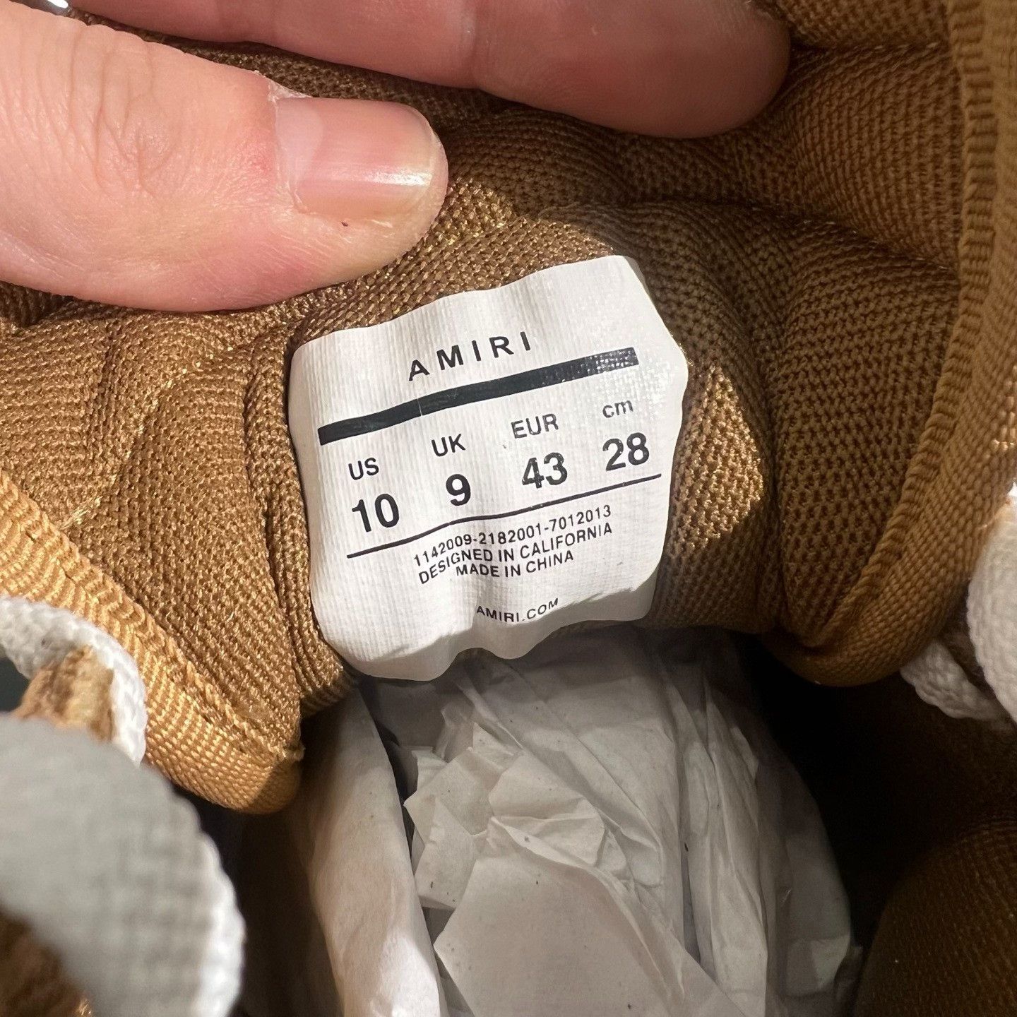 Amiri Amiri Hitop Sneakers 10.5 Men Size US 10.5 / EU 43-44 - 6 Thumbnail