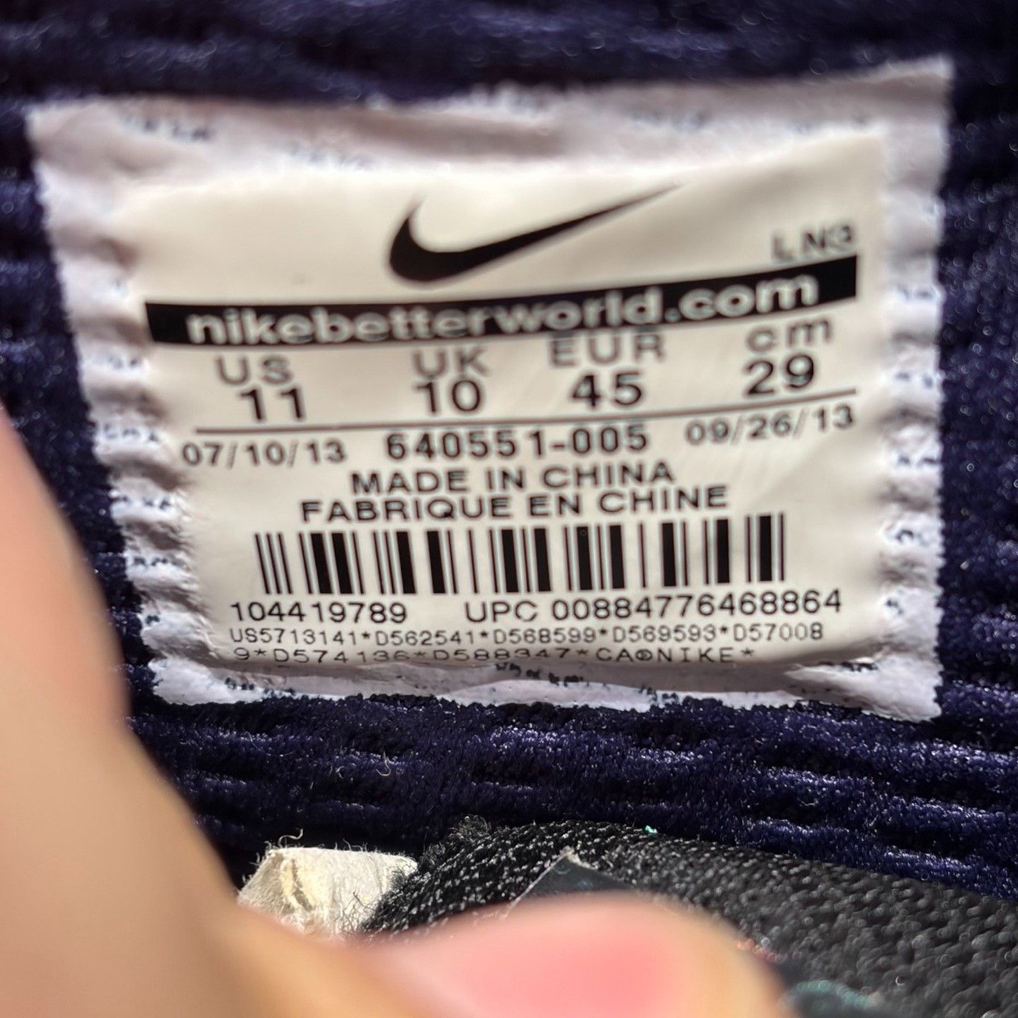 Nike Nike Purple Lowtop Sneakers 11.5 Men Size US 11.5 / EU 44-45 - 5 Thumbnail