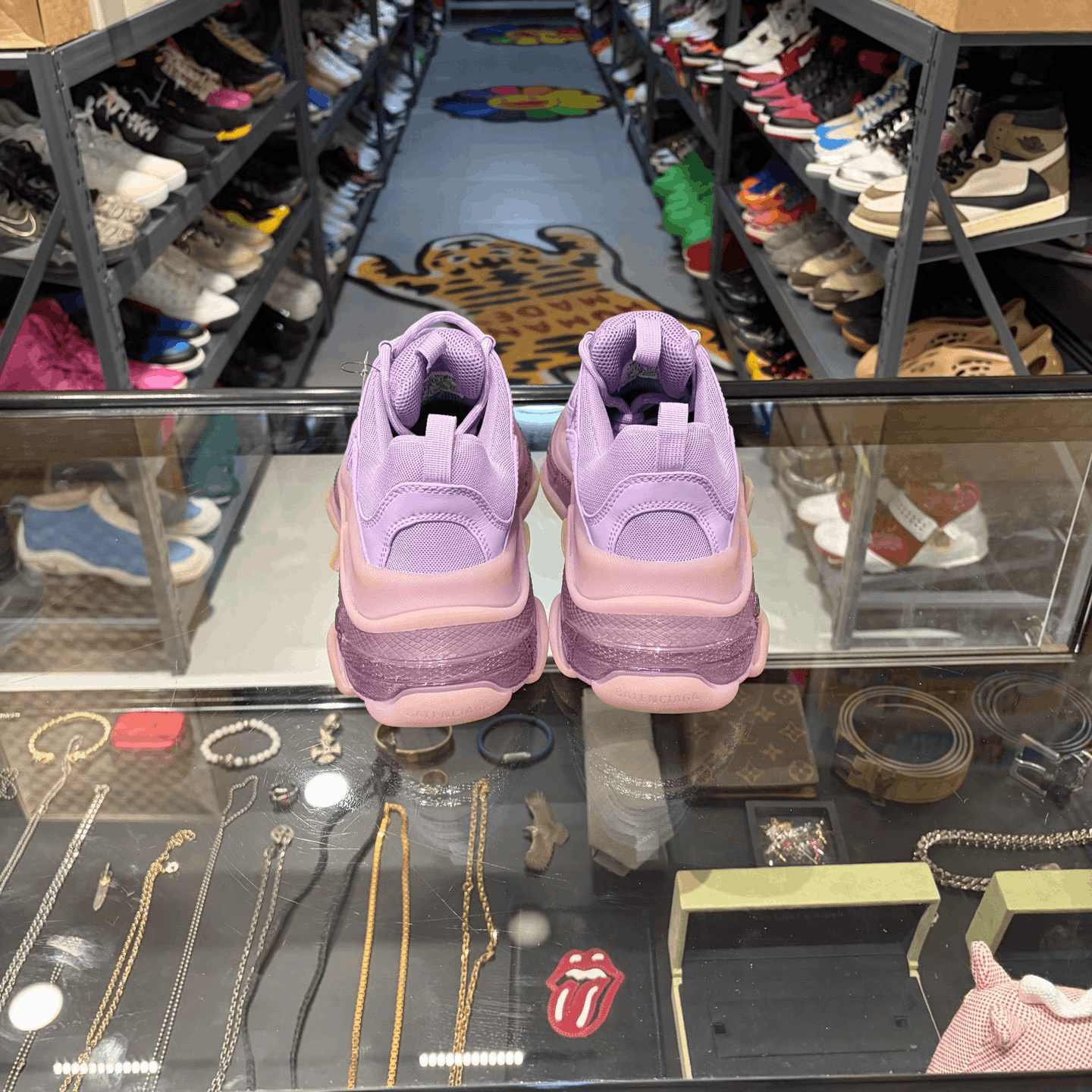 Balenciaga Balenciaga Purple Lowtop Sneakers 8.5 Men Size US 8.5 / EU 41-42 - 3 Thumbnail