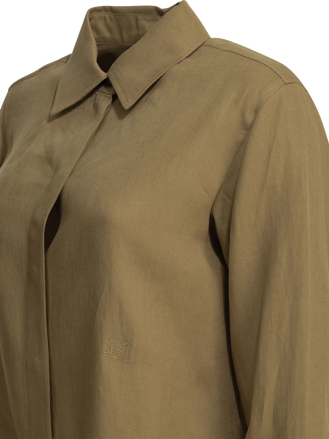Max Mara Max Mara Casual Linen Shirt tag size 44 Women - USA Duties Paid Size L / US 10 / IT 46 - 4 Thumbnail