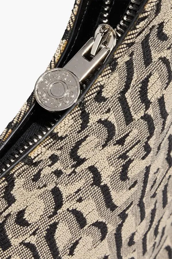 Acne Studios Platt Large Leather-Trimmed Jacquard Shoulder Bag Size ONE SIZE - 3 Thumbnail