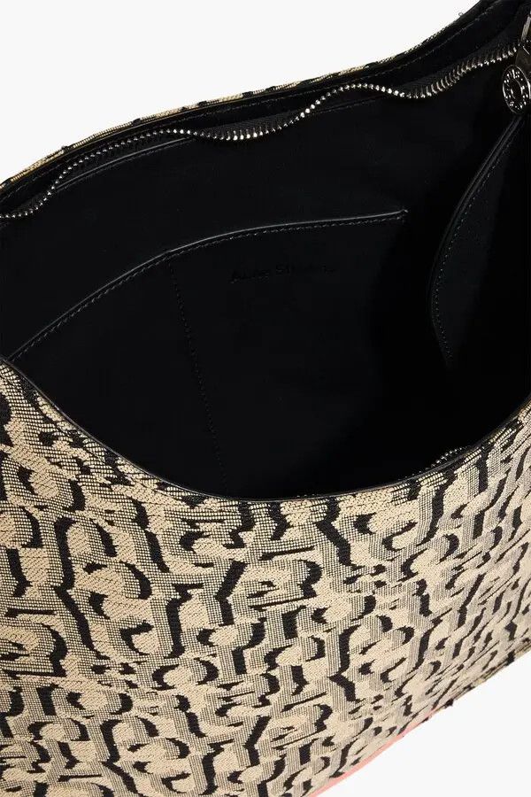 Acne Studios Platt Large Leather-Trimmed Jacquard Shoulder Bag Size ONE SIZE - 4 Thumbnail