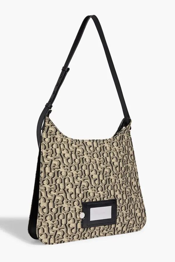 Acne Studios Platt Large Leather-Trimmed Jacquard Shoulder Bag Size ONE SIZE - 2 Thumbnail