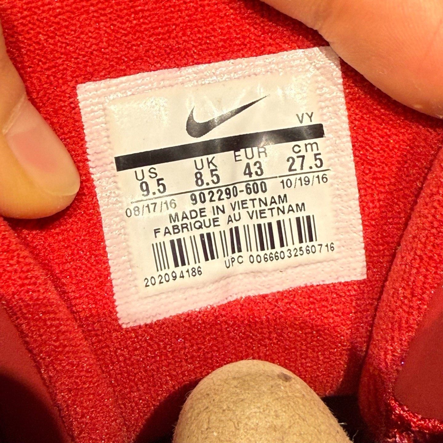 Nike Nike Red Lowtop Sneakers 10 Men Size US 10 / EU 43 - 5 Thumbnail