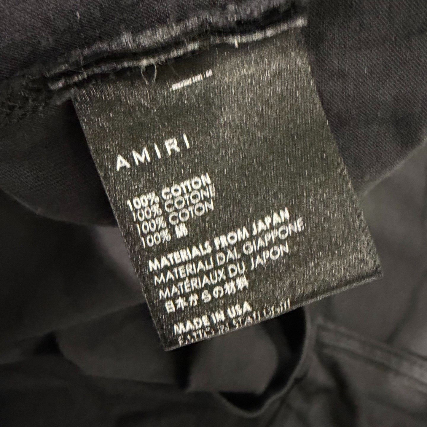 Amiri Amiri Black T-Shirt l Men Size US L / EU 52-54 / 3 - 3 Thumbnail