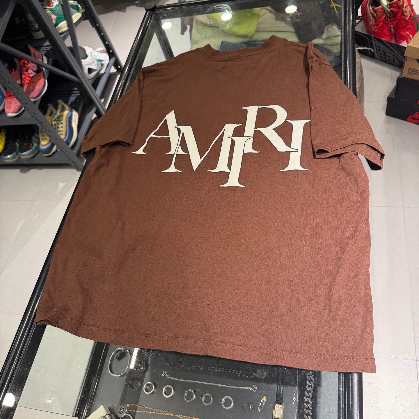 Amiri Amiri Brown T-Shirt xl Men Size US XL / EU 56 / 4 - 4 Thumbnail