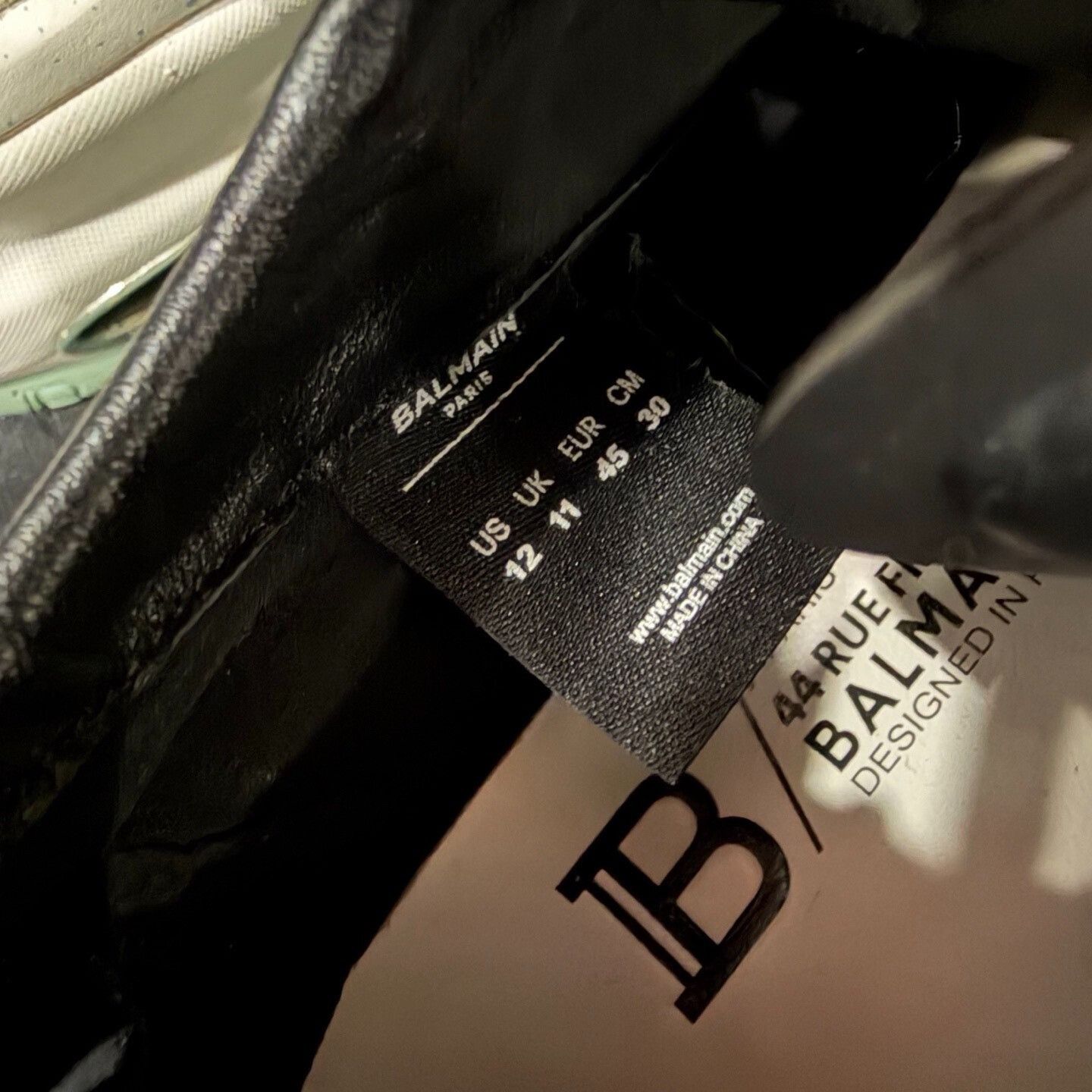 Balmain Balmain Green Lowtop Sneakers 11.5 Men Size US 11.5 / EU 44-45 - 7 Thumbnail