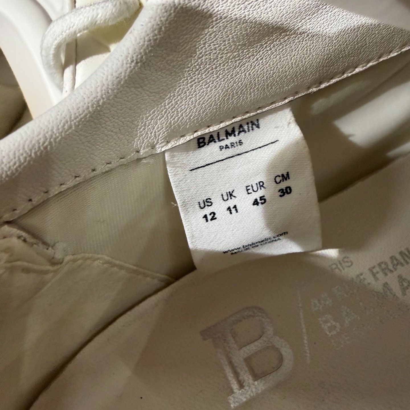 Balmain Balmain Lowtop Sneakers 11.5 Men Size US 11.5 / EU 44-45 - 7 Thumbnail