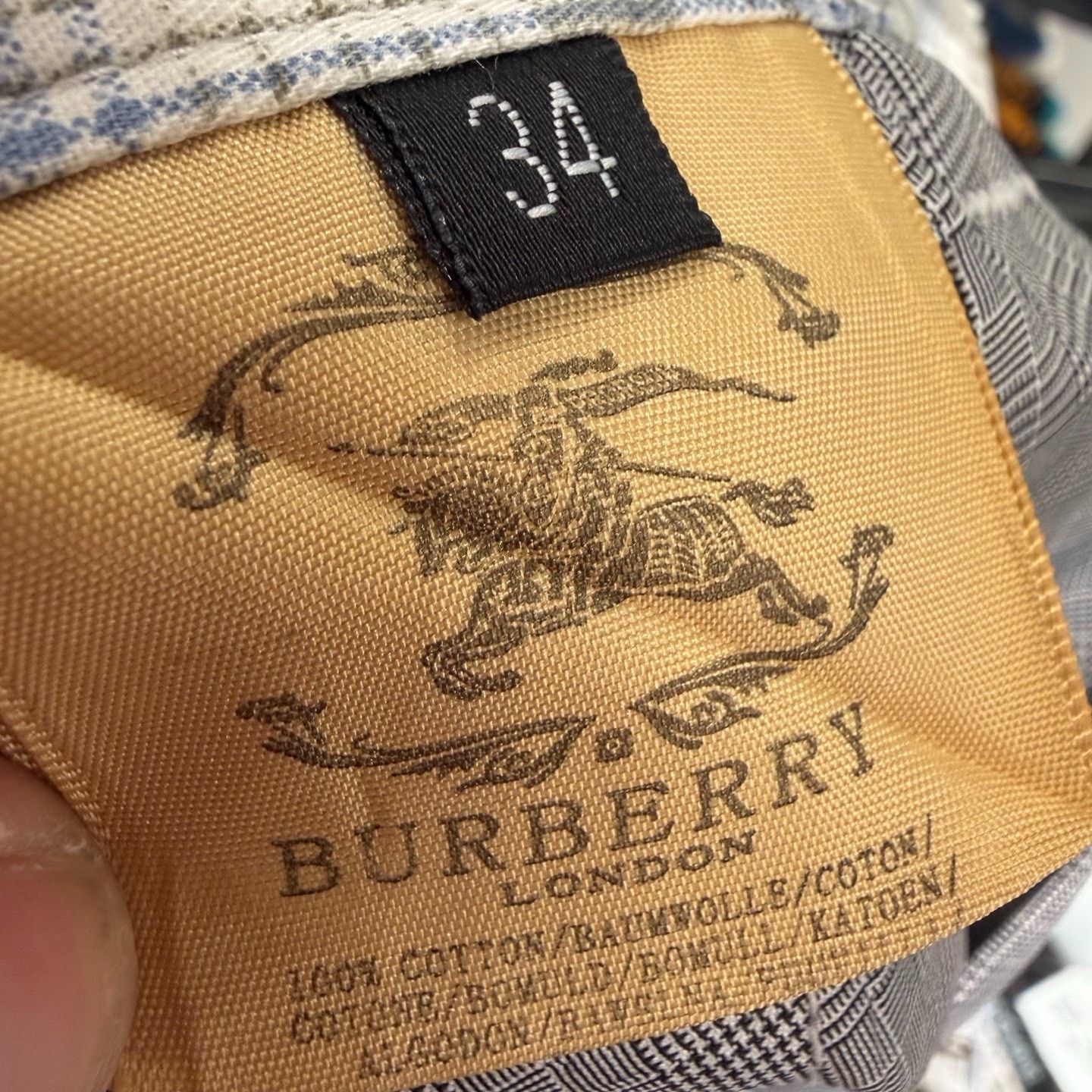 Burberry Burberry Blue Casual Pants 34 Men Size US 34 / EU 50 - 5 Thumbnail