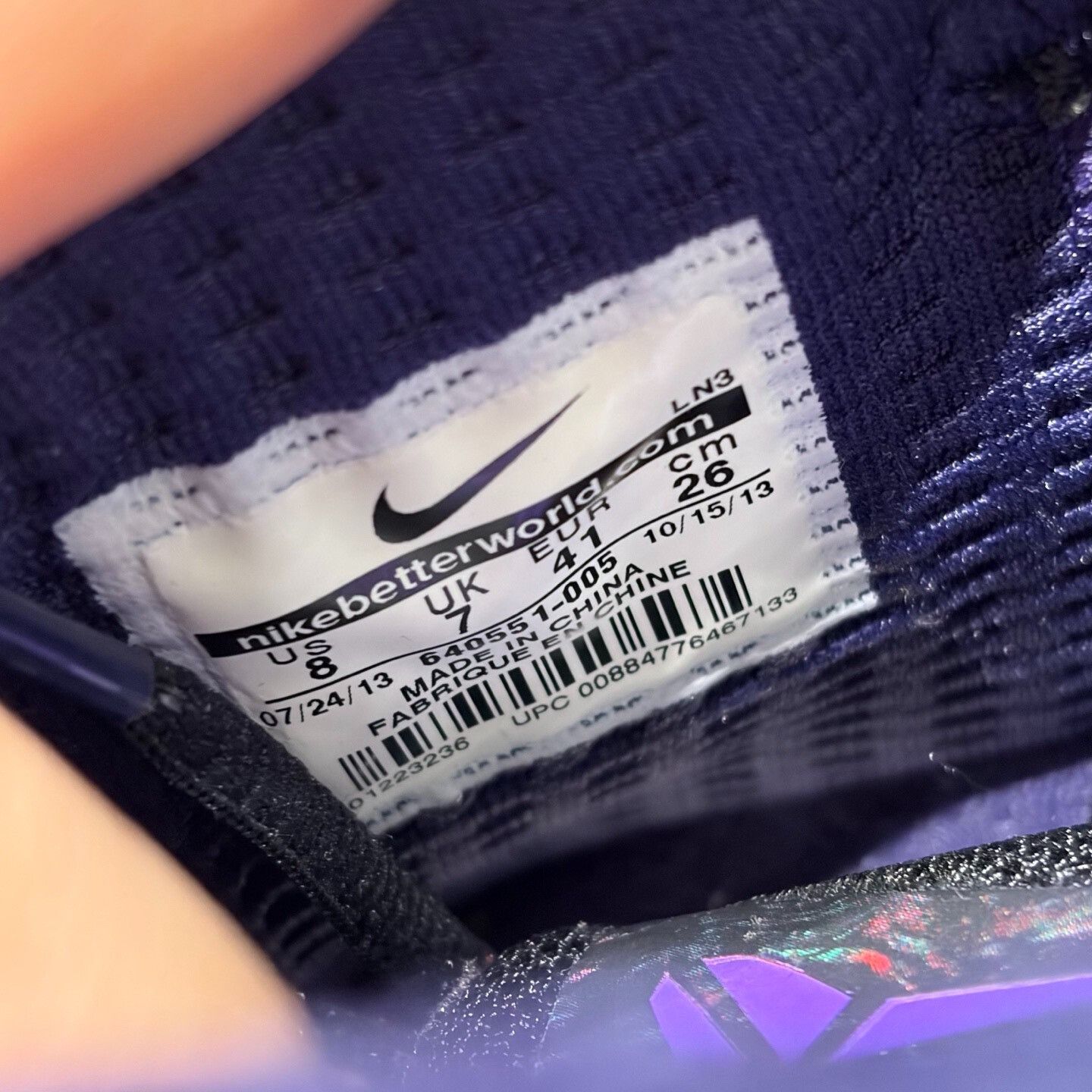 Nike Nike Purple Lowtop Sneakers 8.5 Men Size US 8.5 / EU 41-42 - 5 Thumbnail