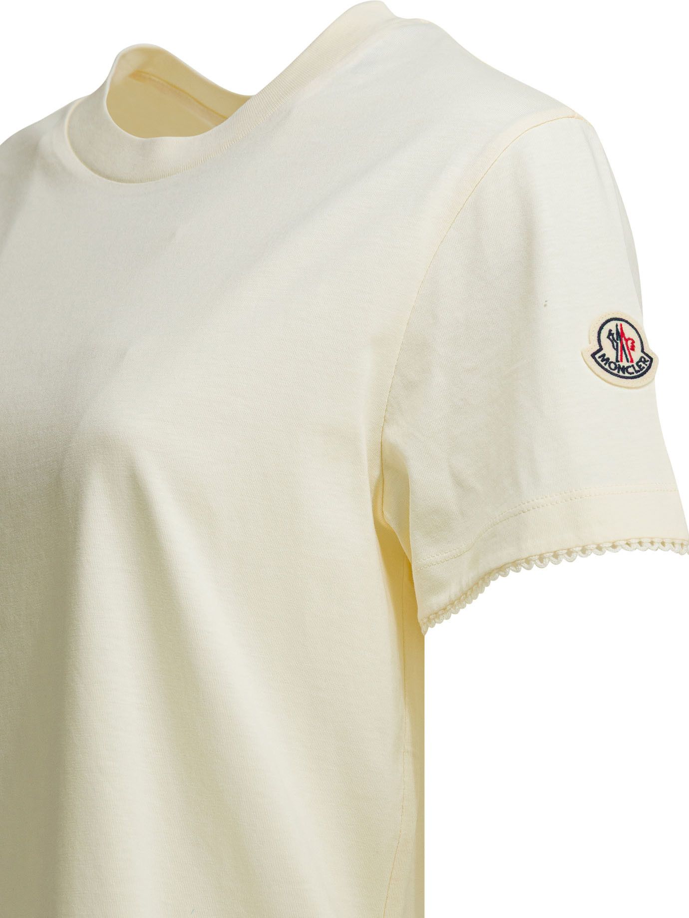Moncler Moncler Crew-Neck T-Shirt With Logo tag size L Women - USA Duties Paid Size L / US 10 / IT 46 - 4 Thumbnail
