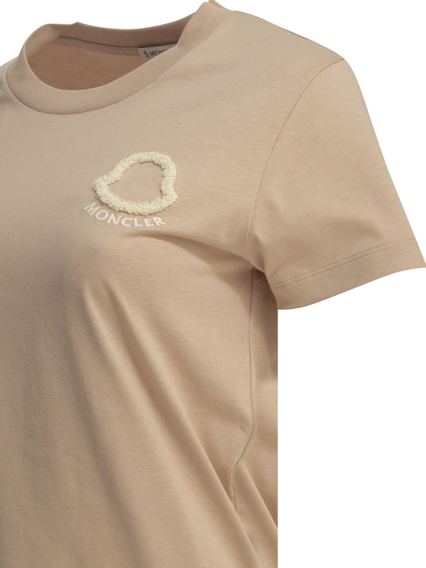 Moncler Moncler Crew-Neck T-Shirt With Logo tag size S Women - USA Duties Paid Size S / US 4 / IT 40 - 4 Thumbnail