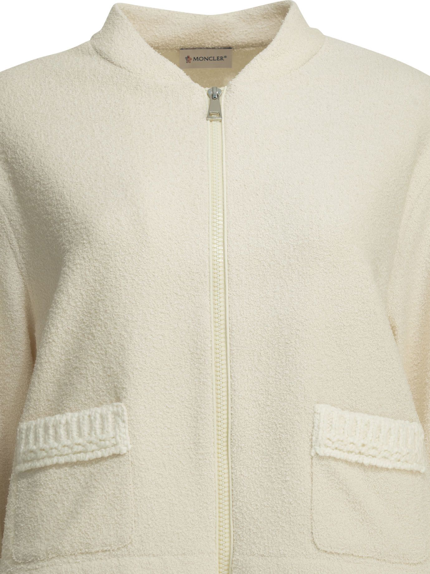 Moncler Moncler Cotton Bouclé Bomber Jacket tag size M Women - USA Duties Paid Size M / US 6-8 / IT 42-44 - 3 Thumbnail