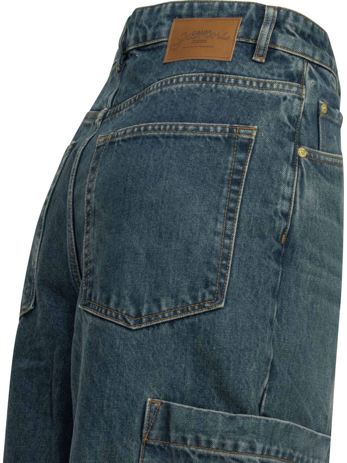 Ganni Ganni Baggy Cargo Wide Leg Jeans tag size 28/33 Women - USA Duties Paid Size 28" / US 6 / IT 42 - 4 Thumbnail