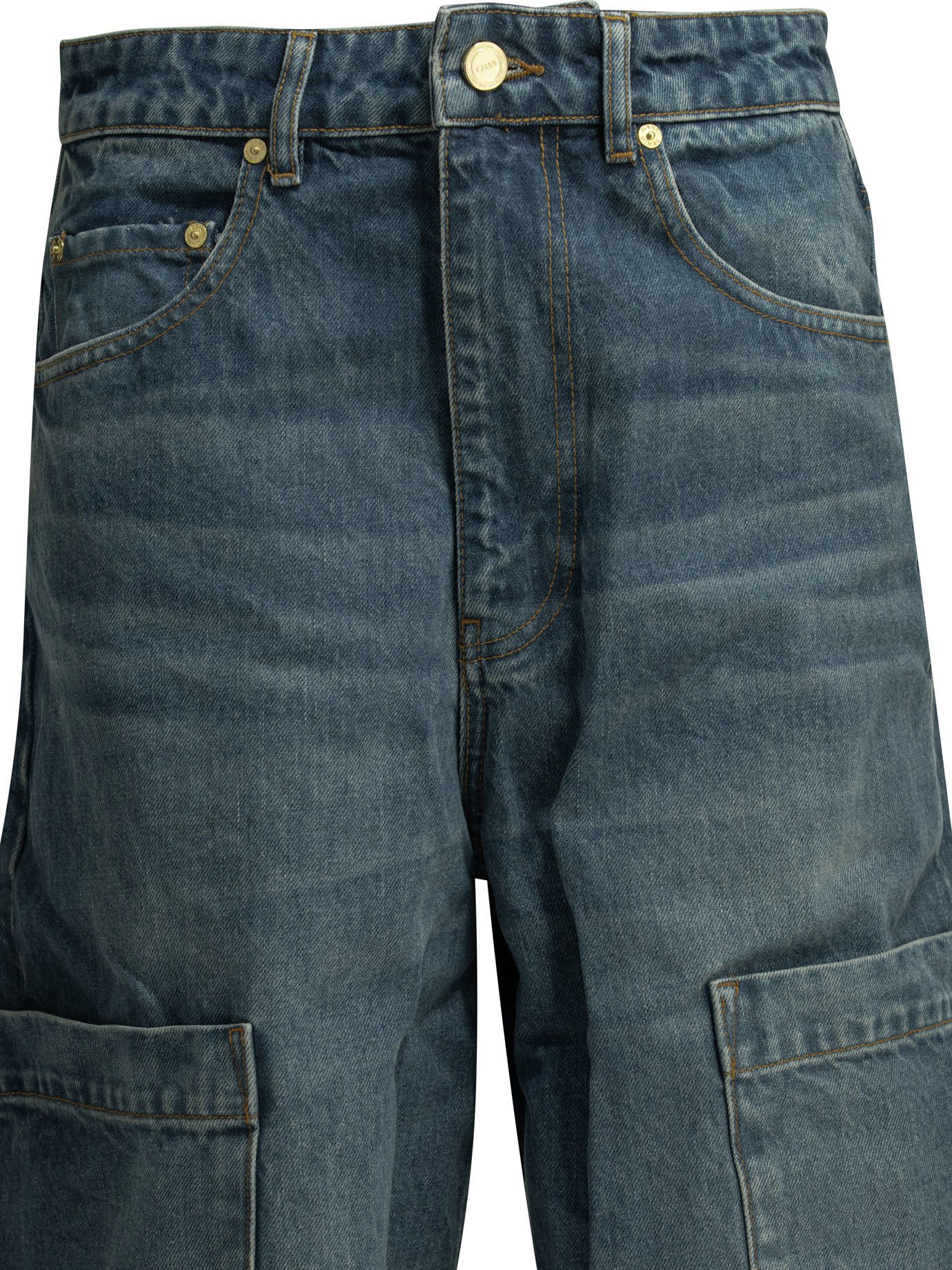 Ganni Ganni Baggy Cargo Wide Leg Jeans tag size 28/33 Women - USA Duties Paid Size 28" / US 6 / IT 42 - 3 Thumbnail