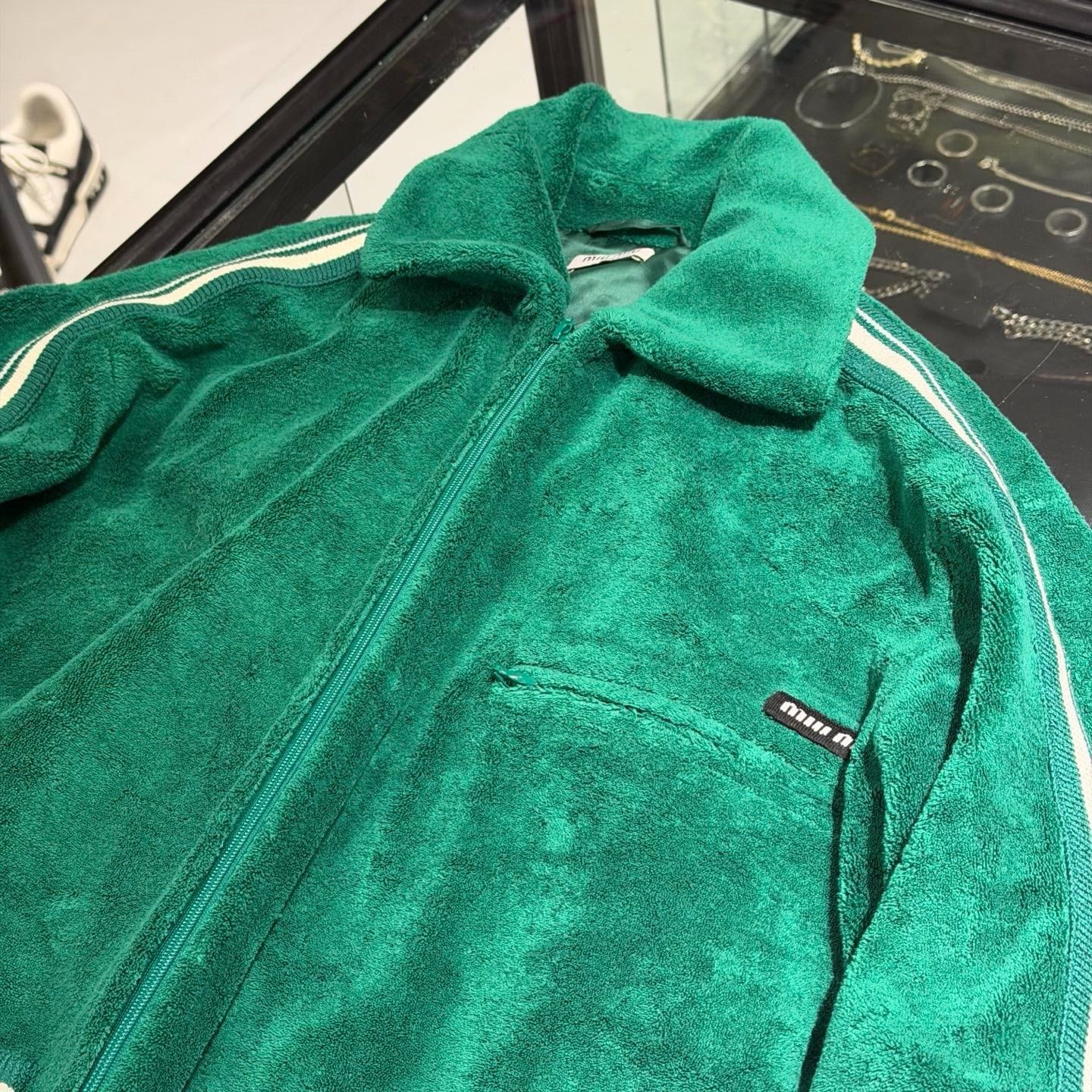 Miu Miu Miu Miu Green Jacket S Women Size S / US 4 / IT 40 - 4 Thumbnail