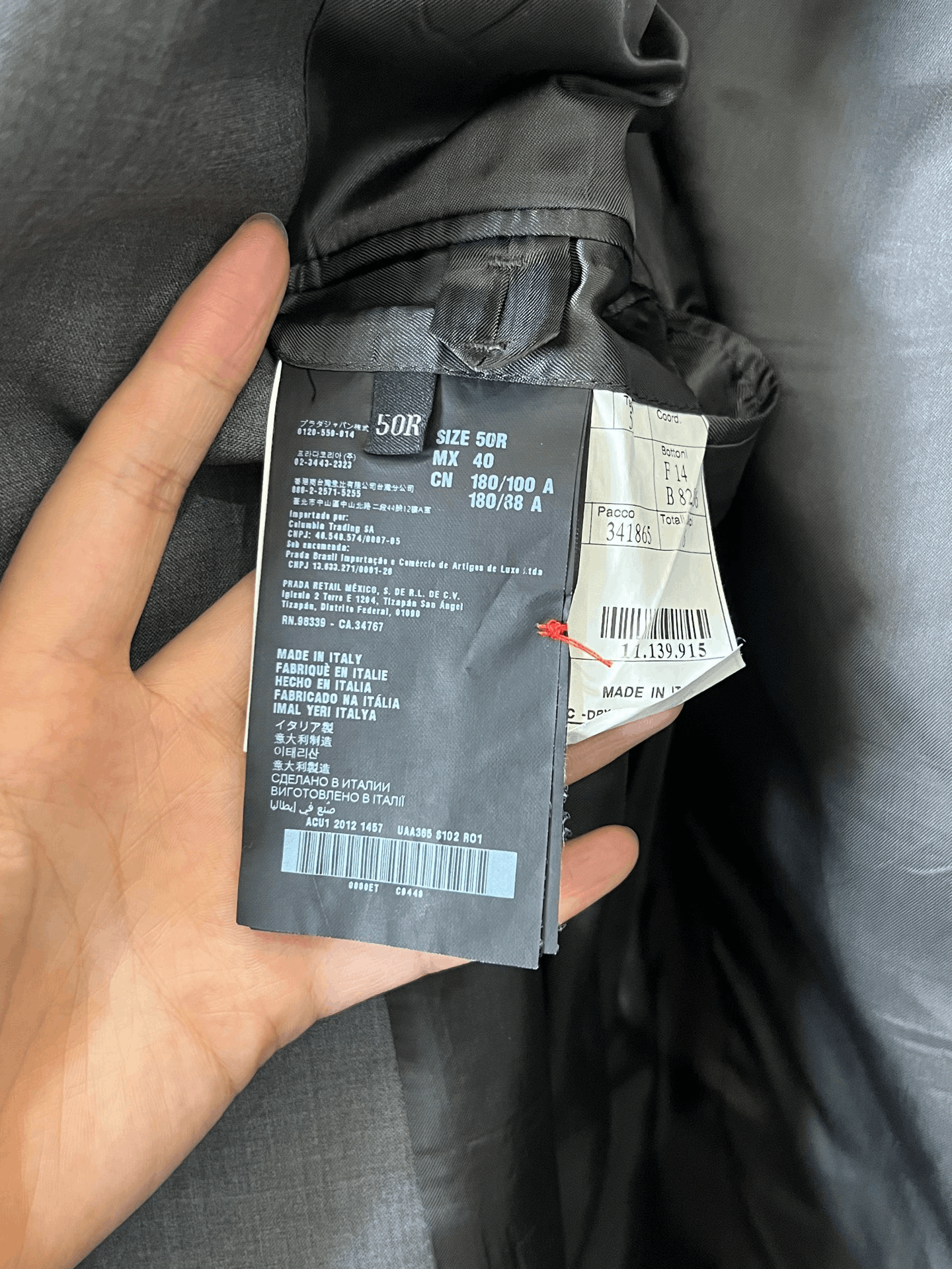 Prada Prada Formal Suit 40r Men Size 40R - 3 Thumbnail