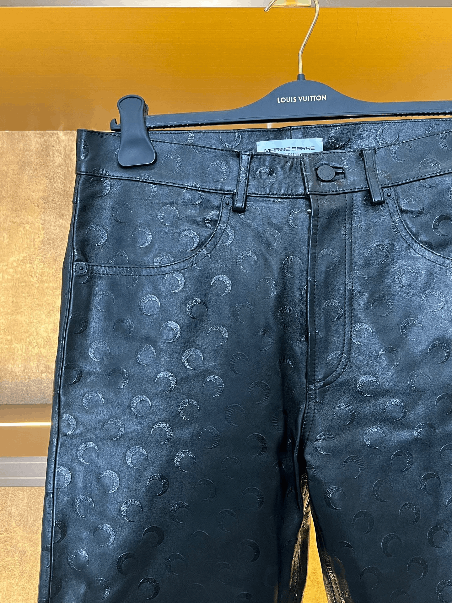 Marine Serre Marine Serre Leather Pants 28 Women Size 28" / US 6 / IT 42 - 3 Thumbnail