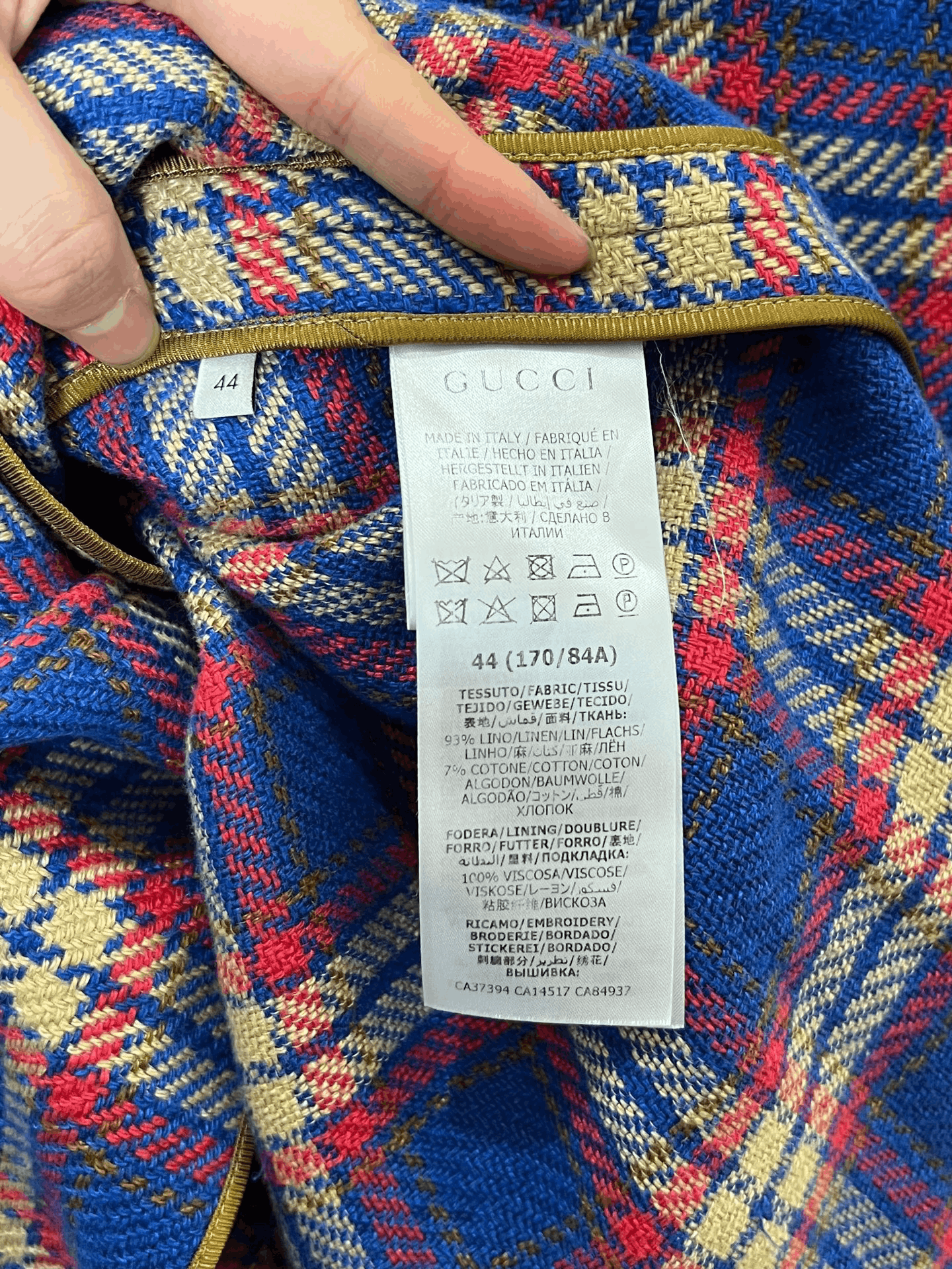 Gucci Gucci Formal Plaid Suit 40r Men Size 40R - 4 Thumbnail