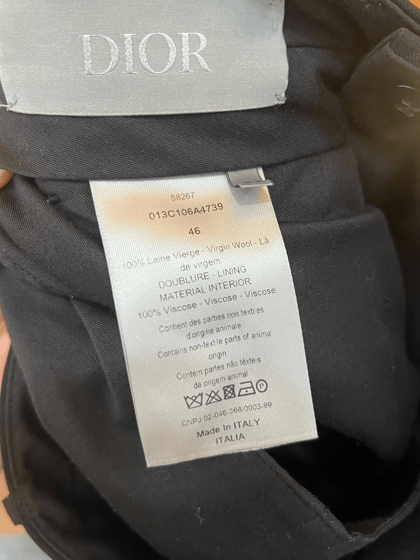 Dior Dior Wool Formal Trousers 40r Men Size 40R - 3 Thumbnail